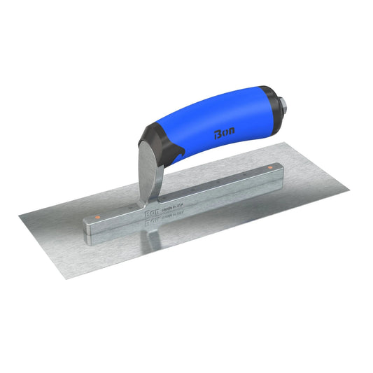 Bon Razor Stainless Steel Finishing Trowel - Square End - Comfort Wave Handle
