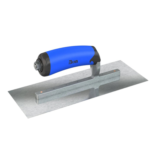 Bon Razor Stainless Steel Finishing Trowel - Square End - Comfort Wave Handle