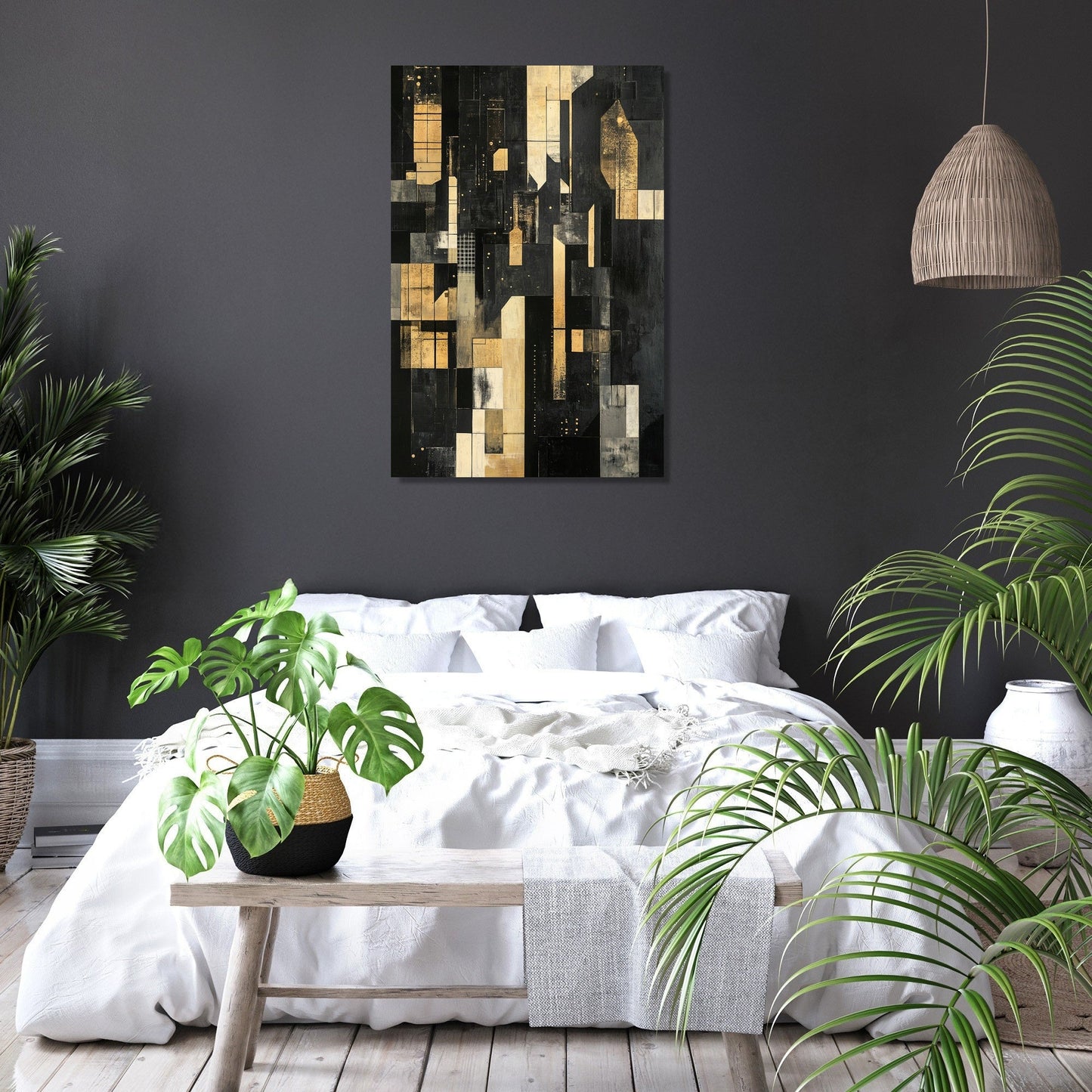 Midnight Metropolis Canvas