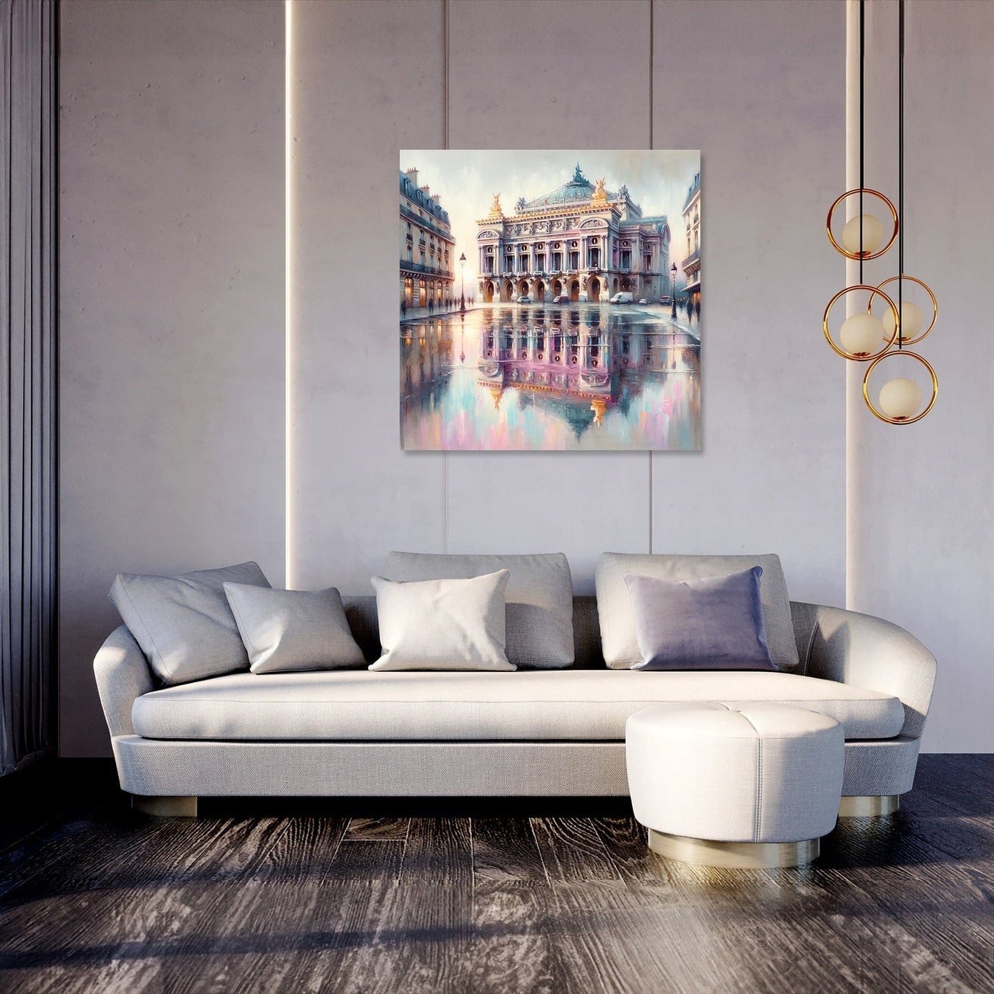 Opera Garnier's Reflection Paris Canvas