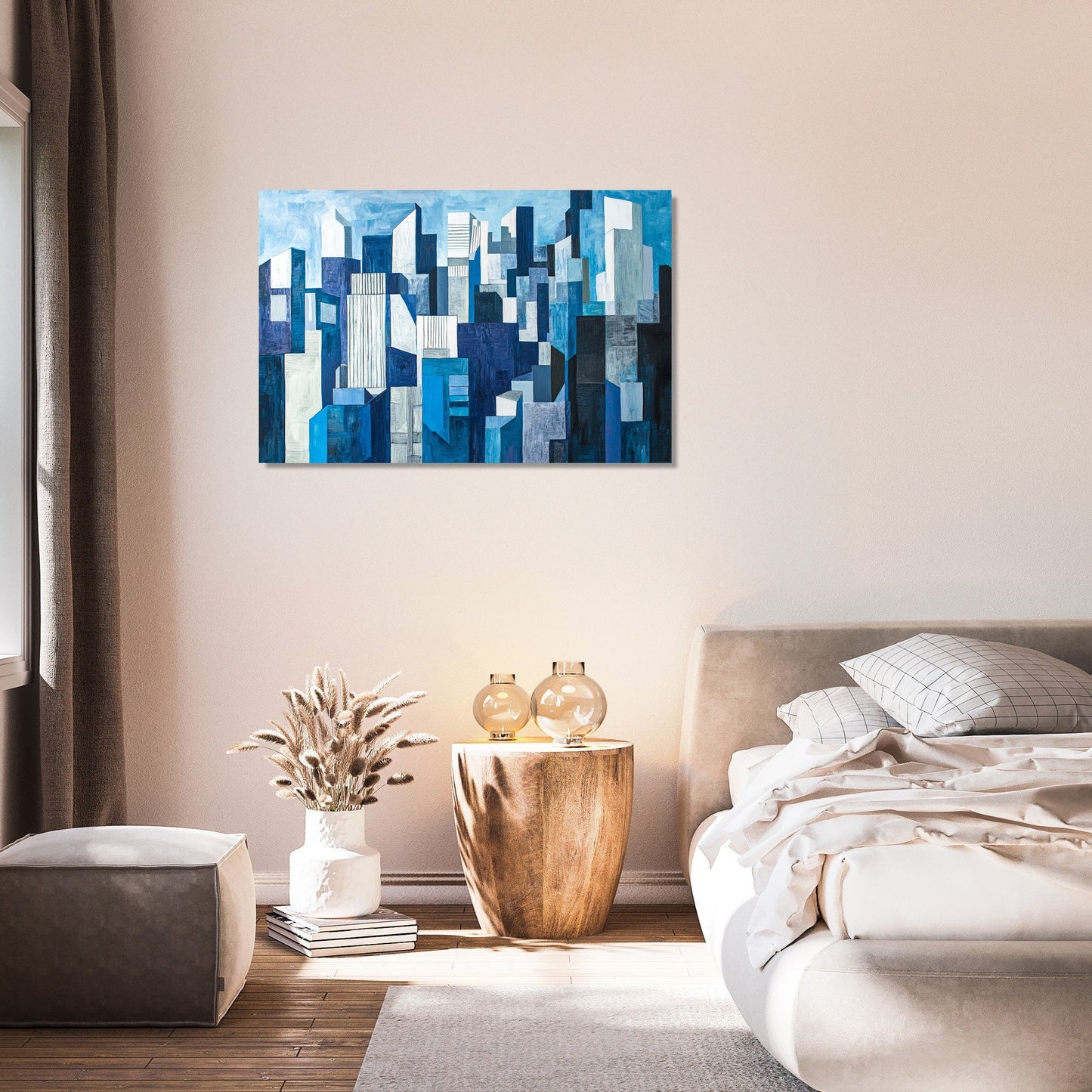 Cubist Cityscape Canvas