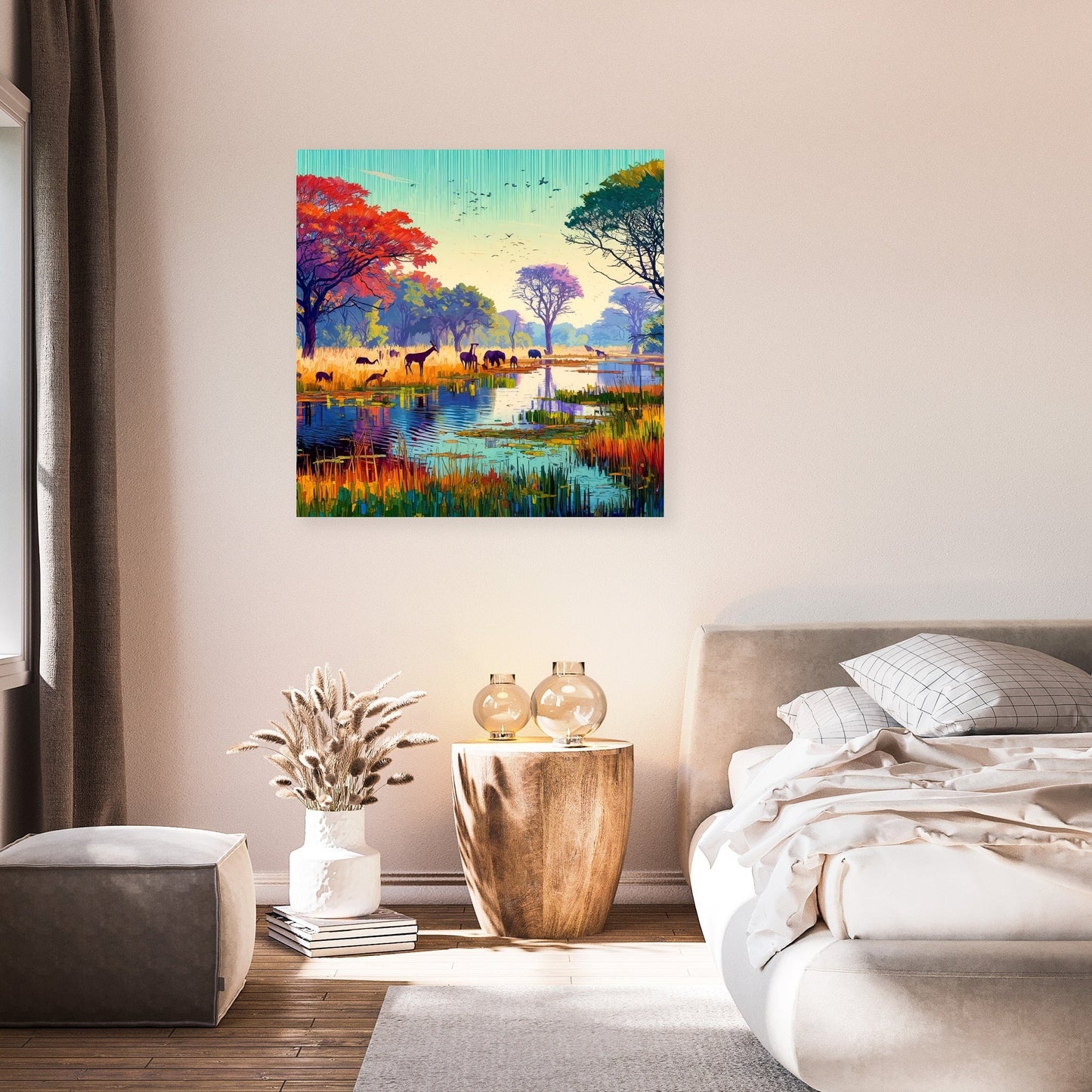 Okavango Delta Wildlife Canvas