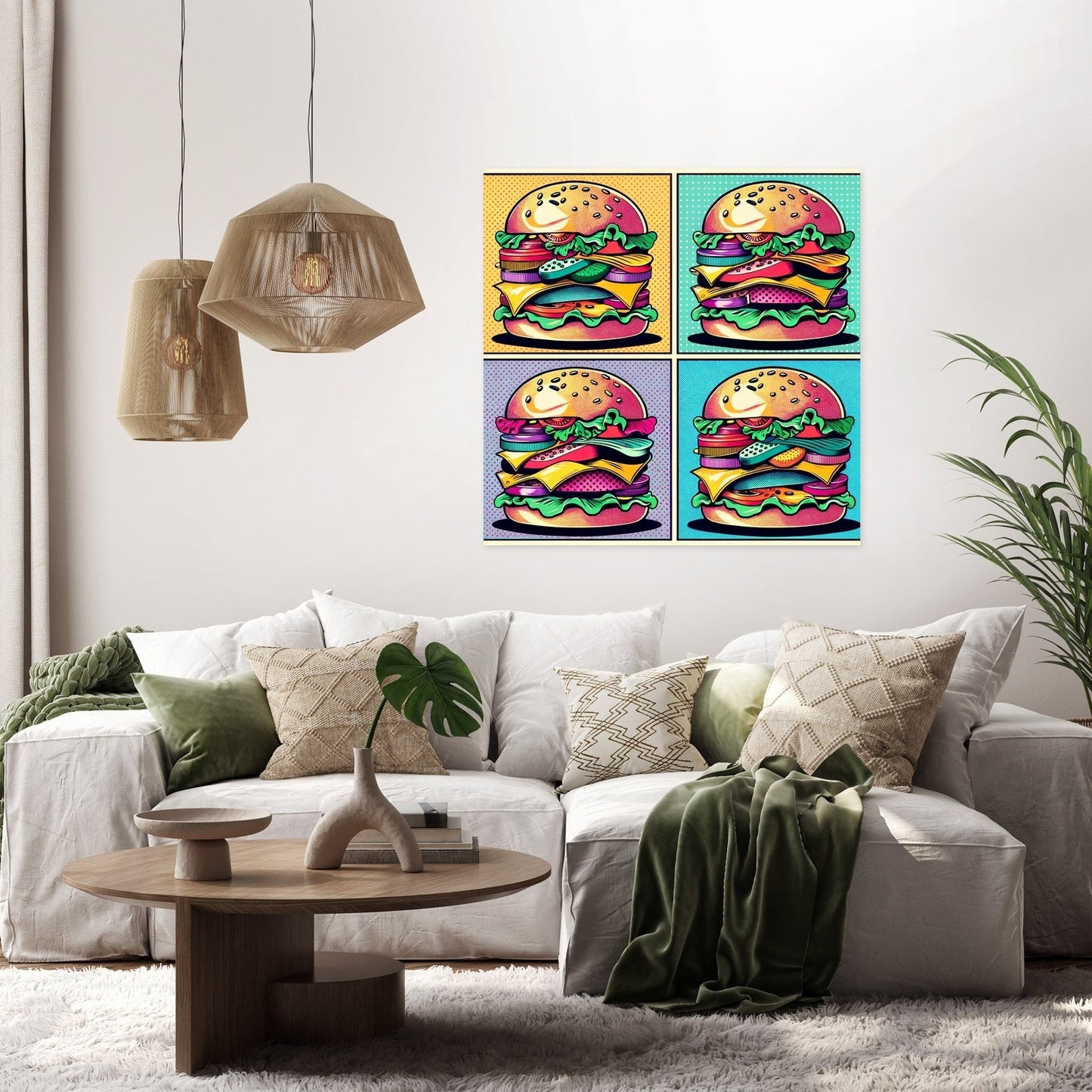 Burger Pop Canvas