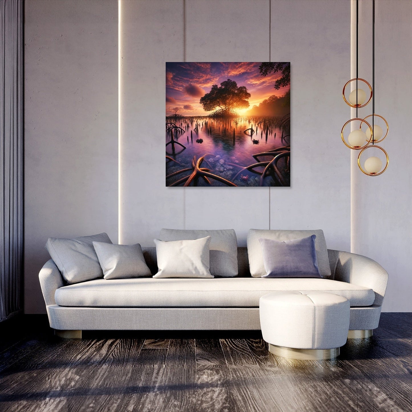 Sunset Mangrove Canvas
