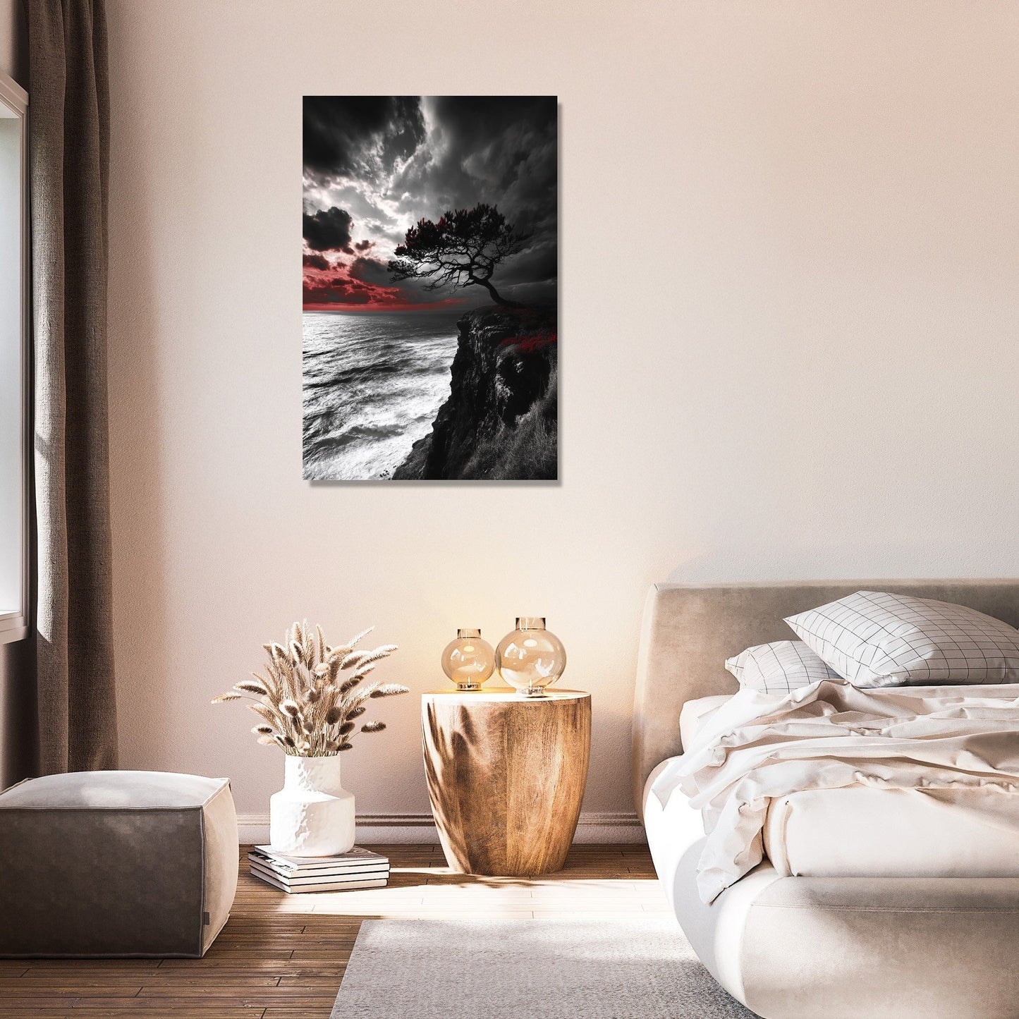 Passionate Sunset Tree Canvas