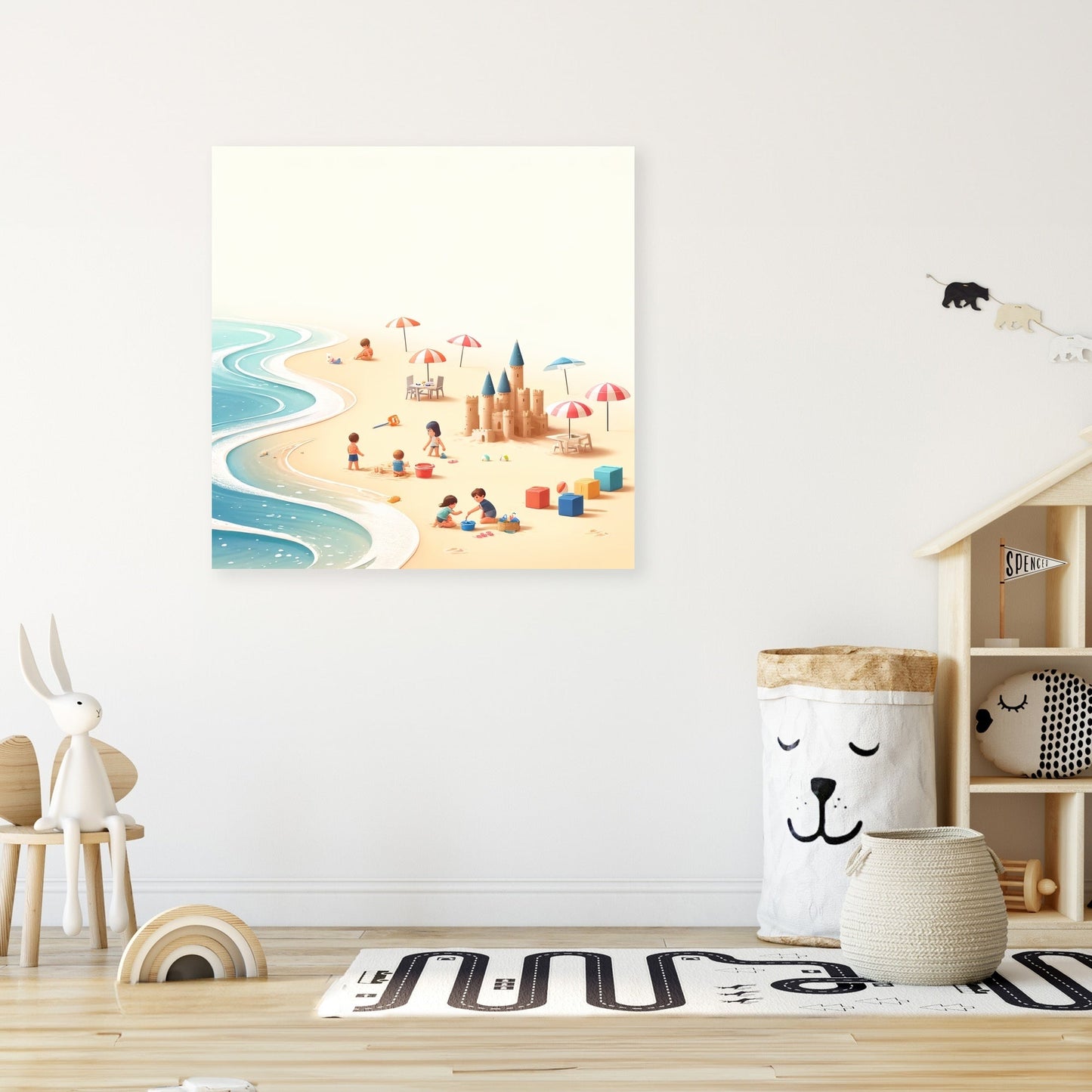 Beach Playtime Canvas