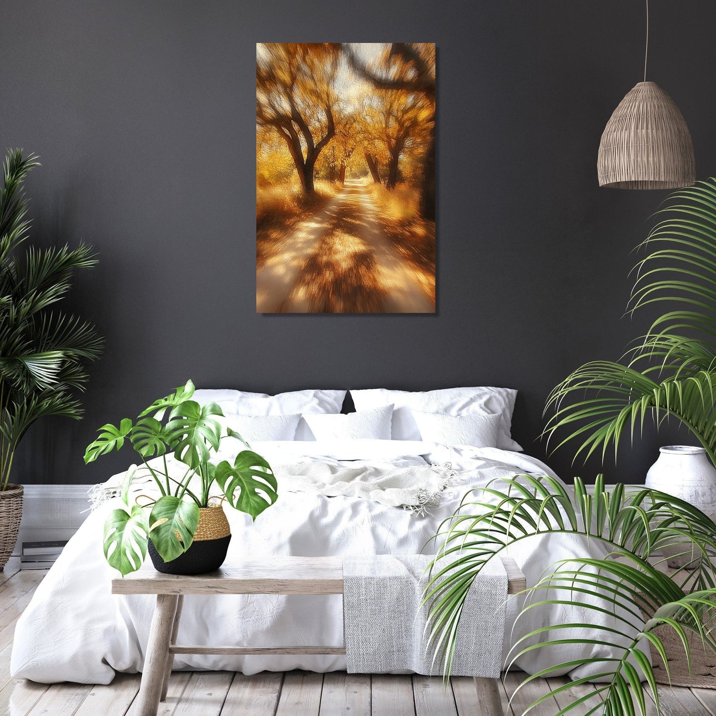 Golden Autumn Whirl Canvas