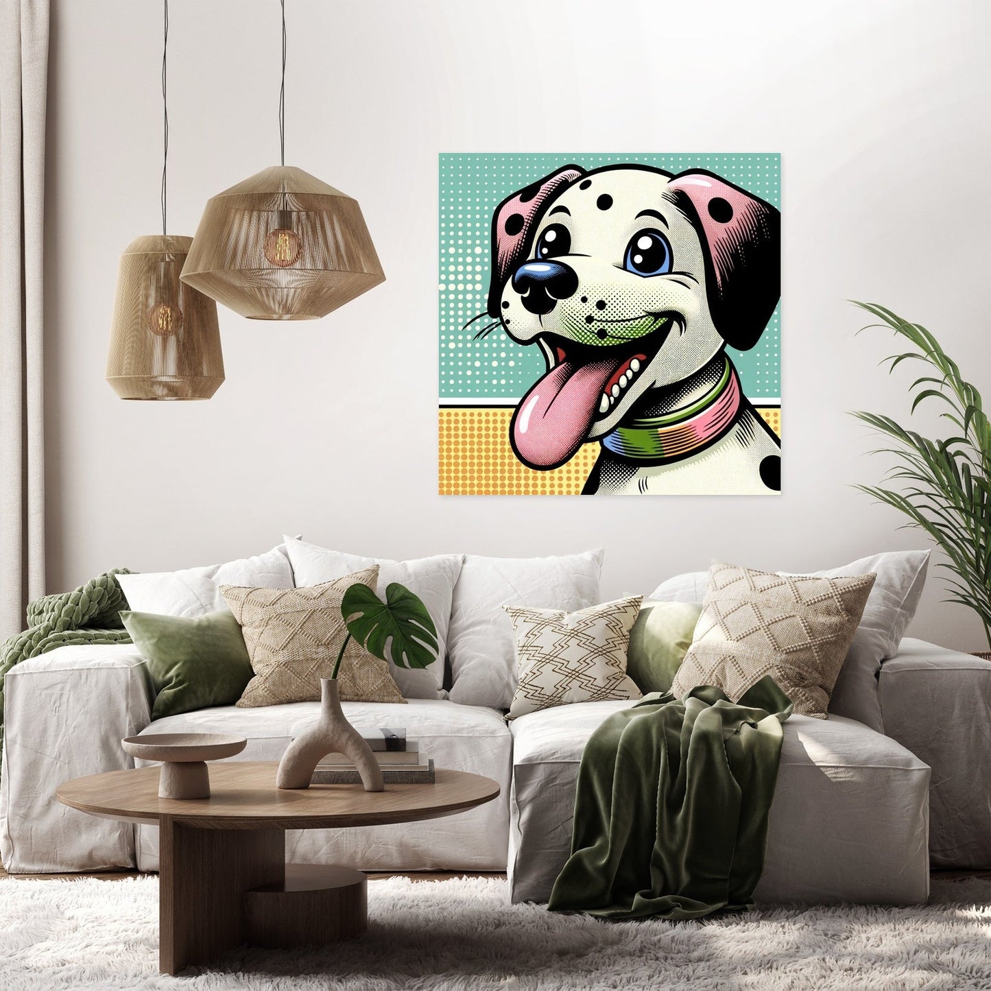 Playful Pup Canvas