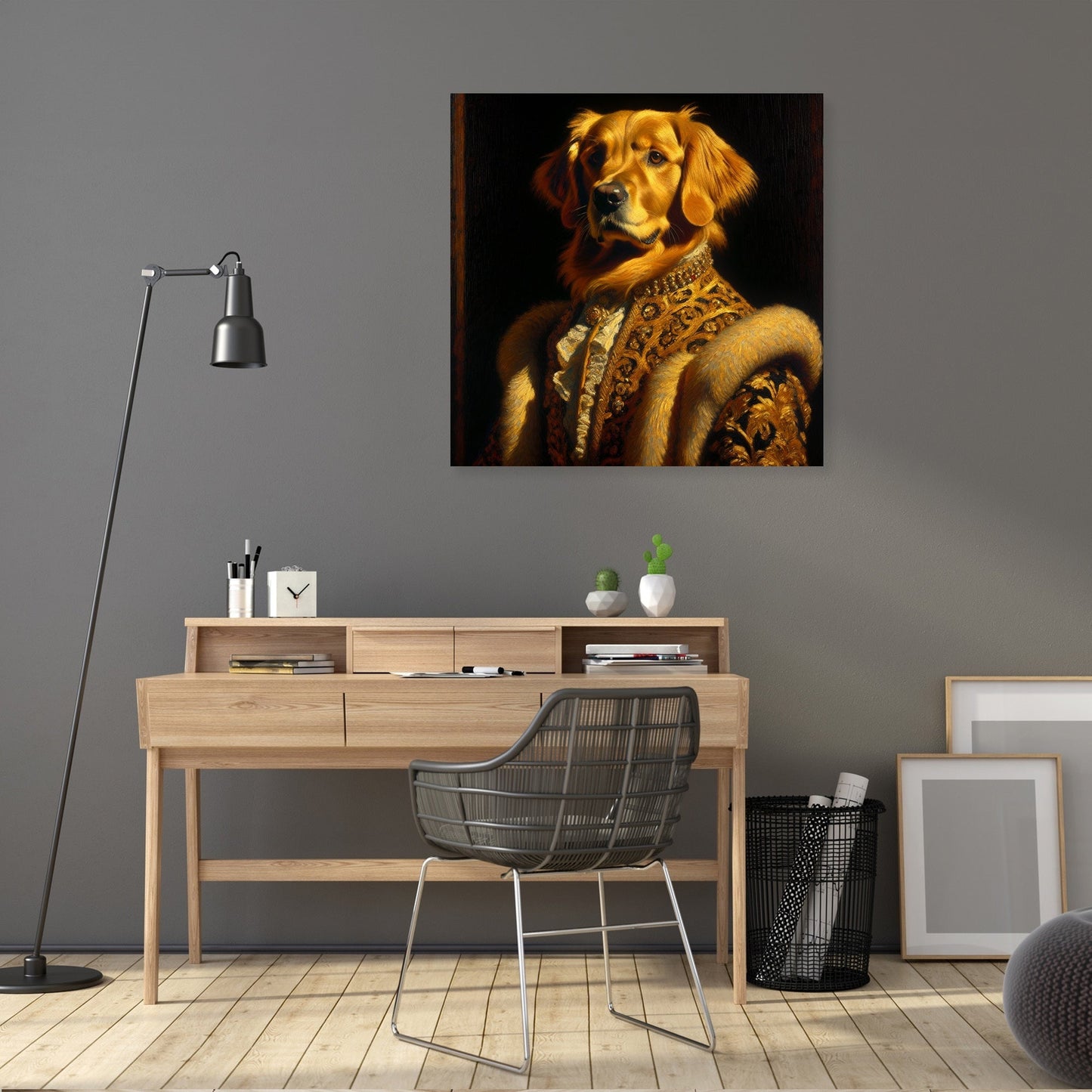 Regal Retriever Reverie Canvas