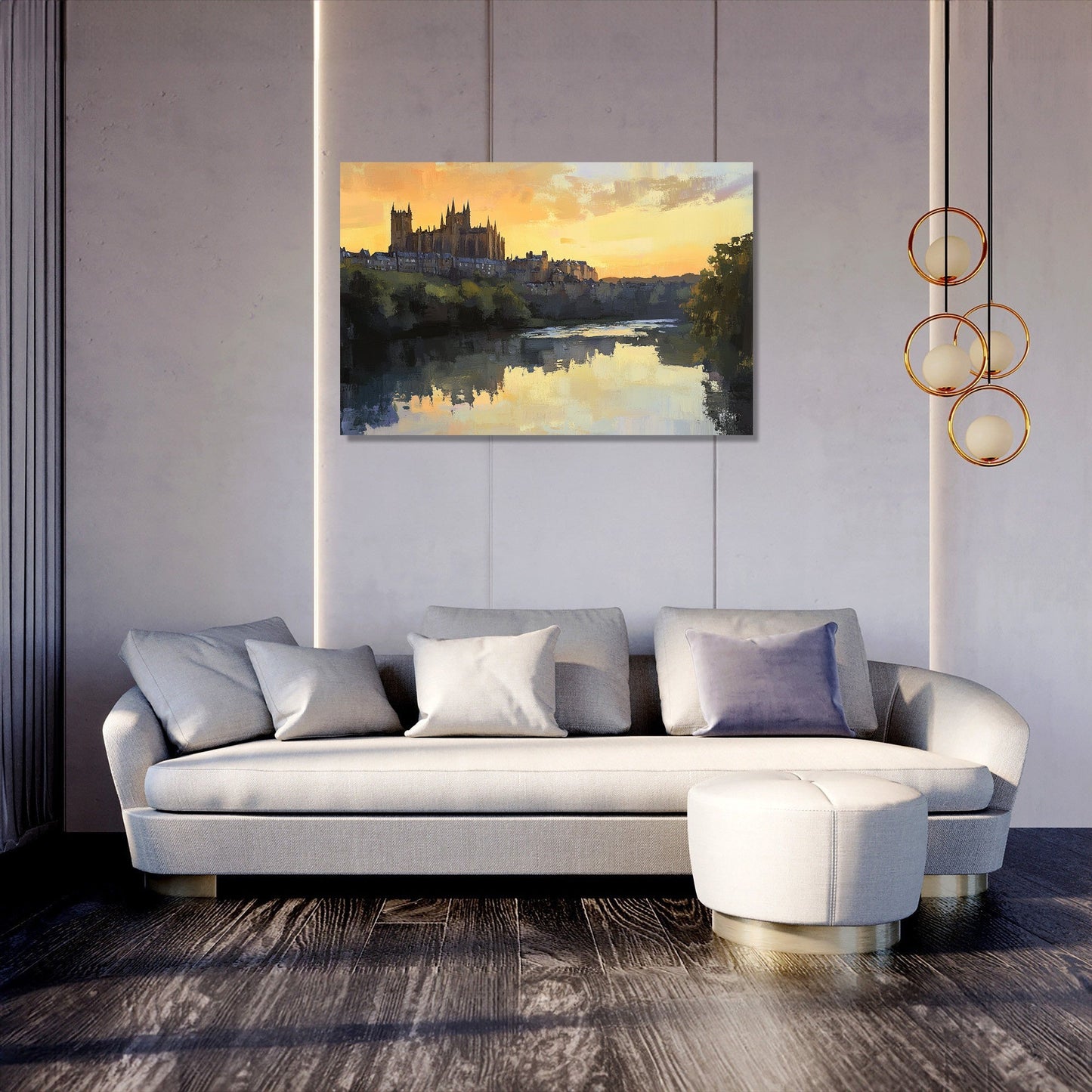 Durham Dusk Reflections Canvas