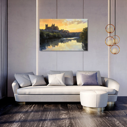 Durham Dusk Reflections Canvas