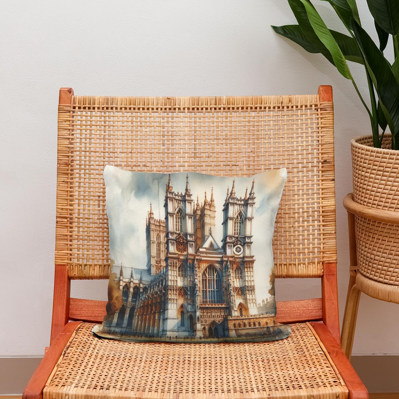 London Westminster Abbey Warmth Cotton Cushion