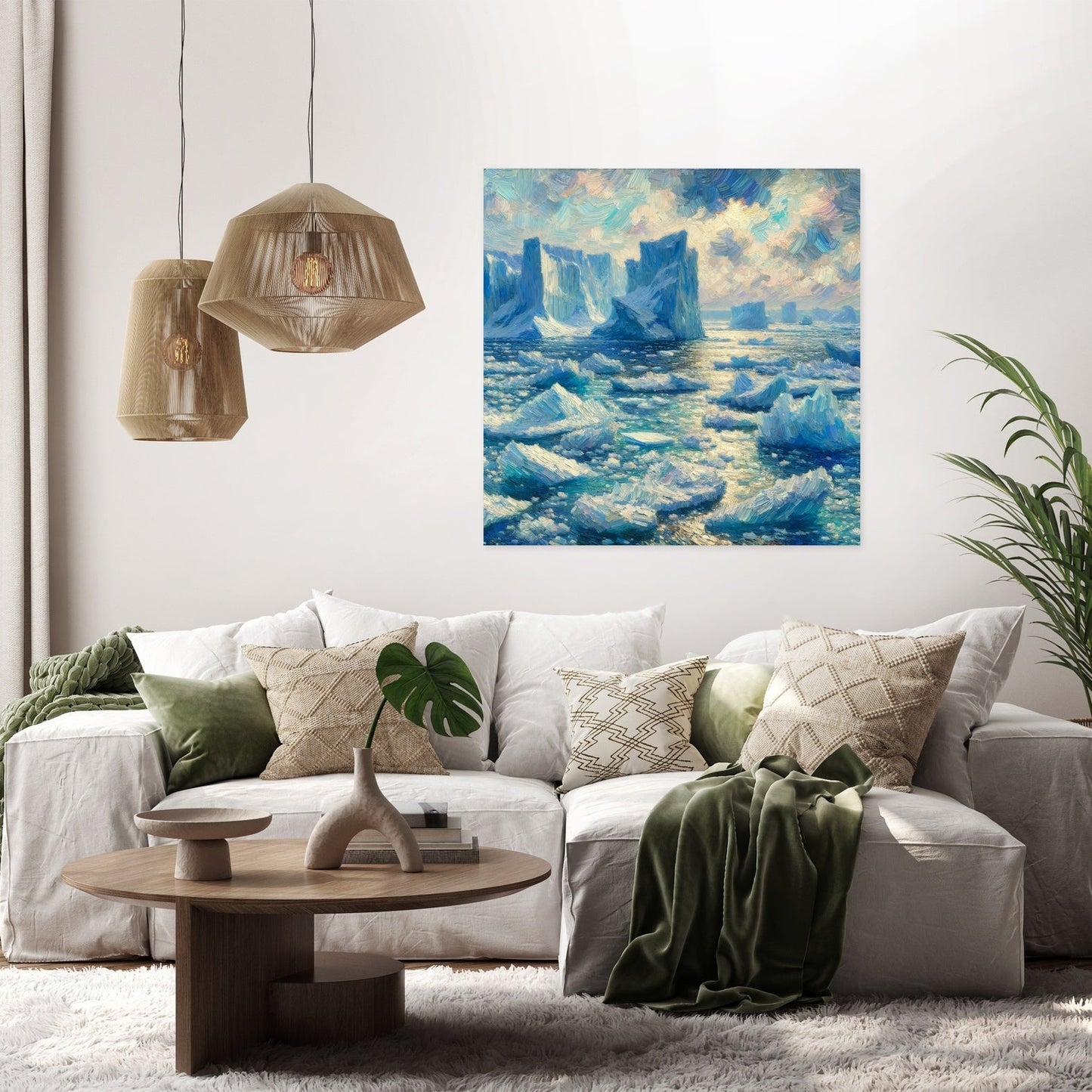 Frozen Ocean Canvas
