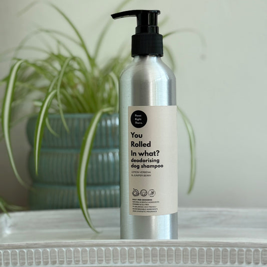 ‘You Rolled in What?’ deodorising dog shampoo