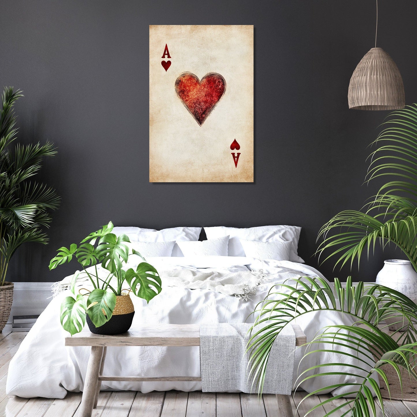 Ace of Hearts Canvas