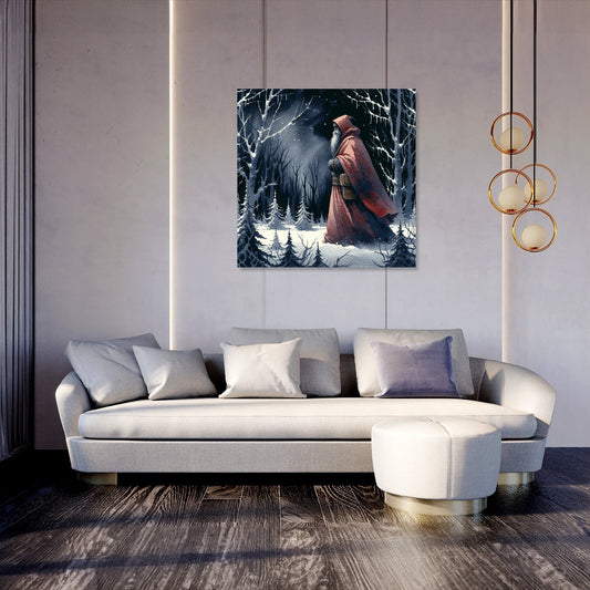 Sombre Santa's Journey Canvas