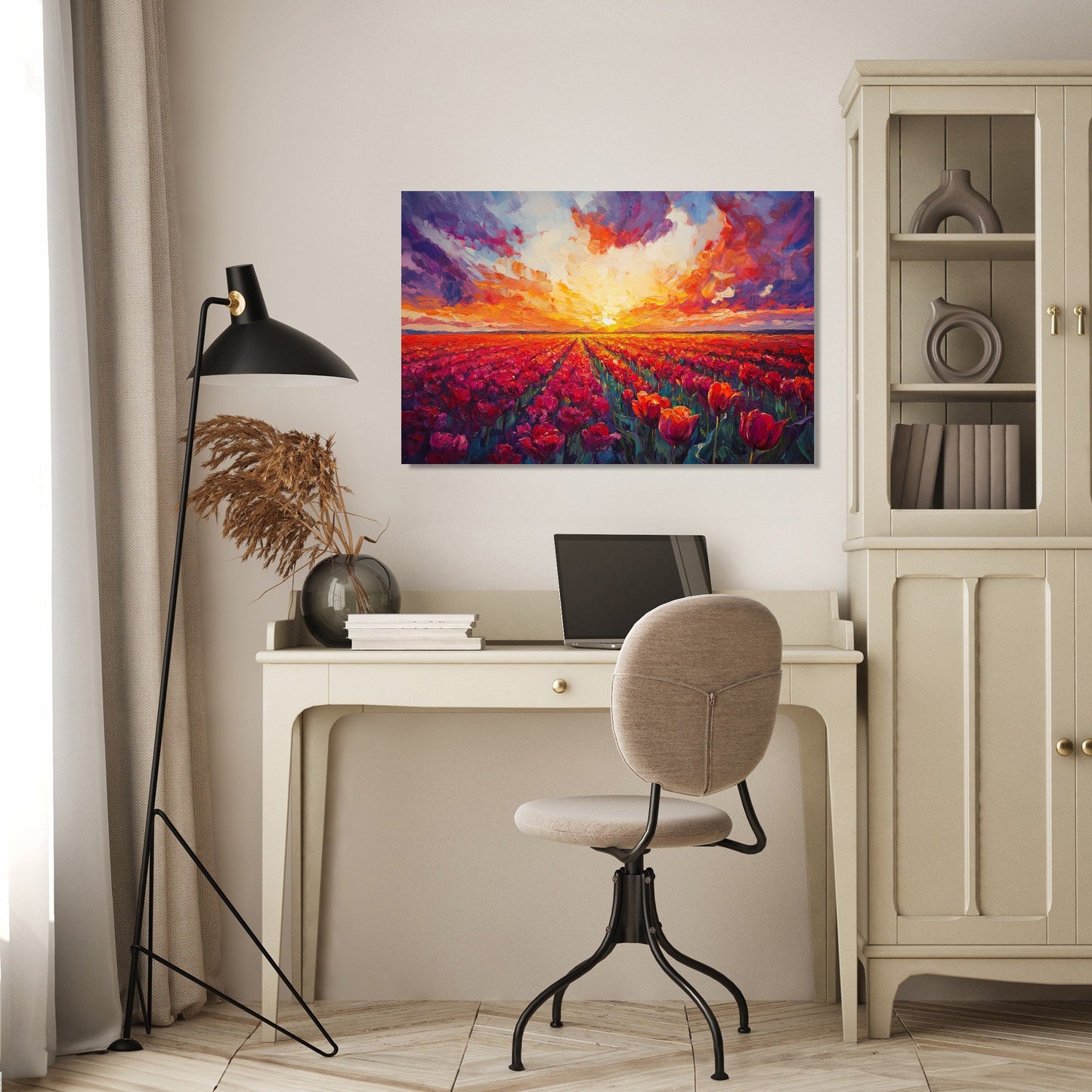 Sunset Tulip Canvas