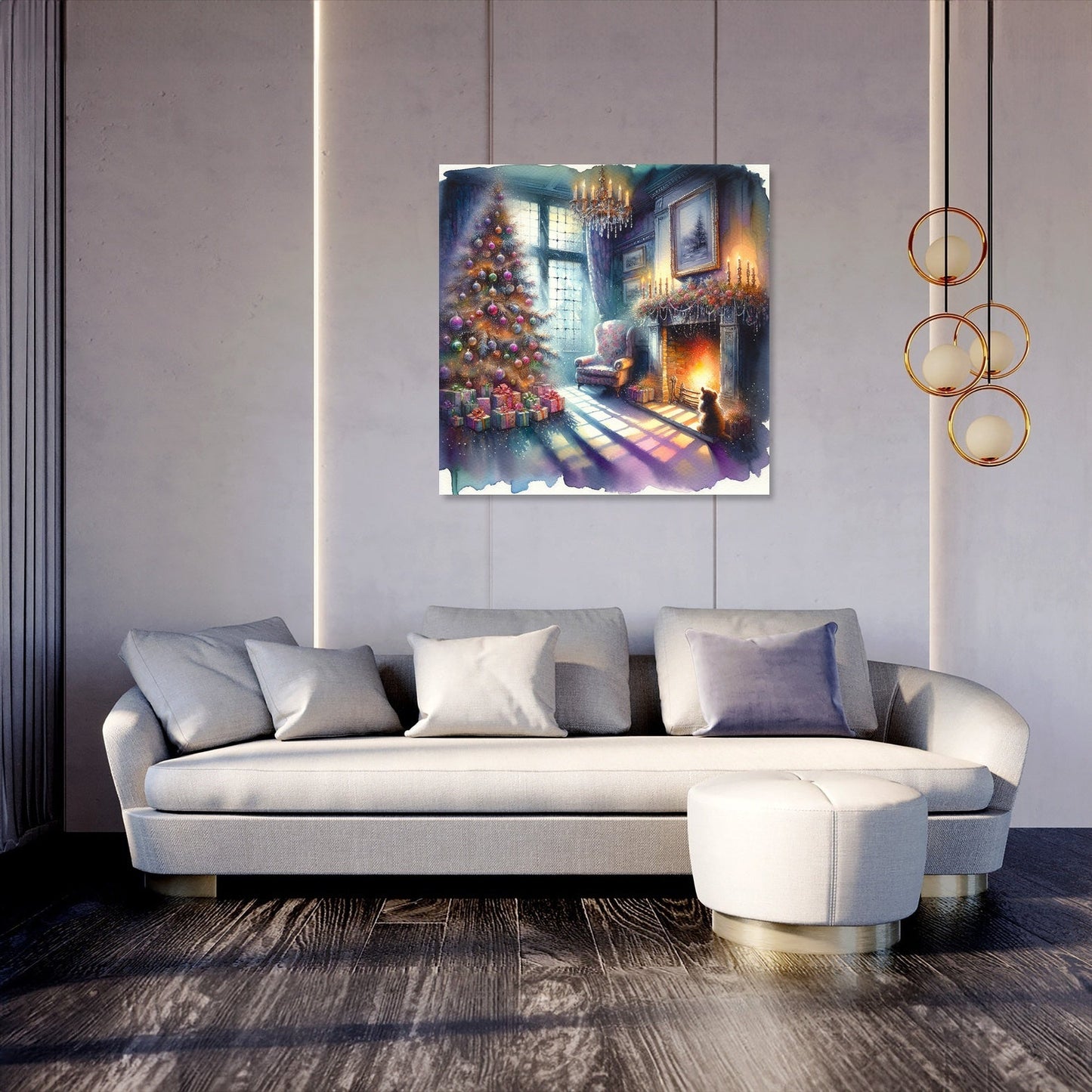 Solitary Christmas Nostalgia Canvas