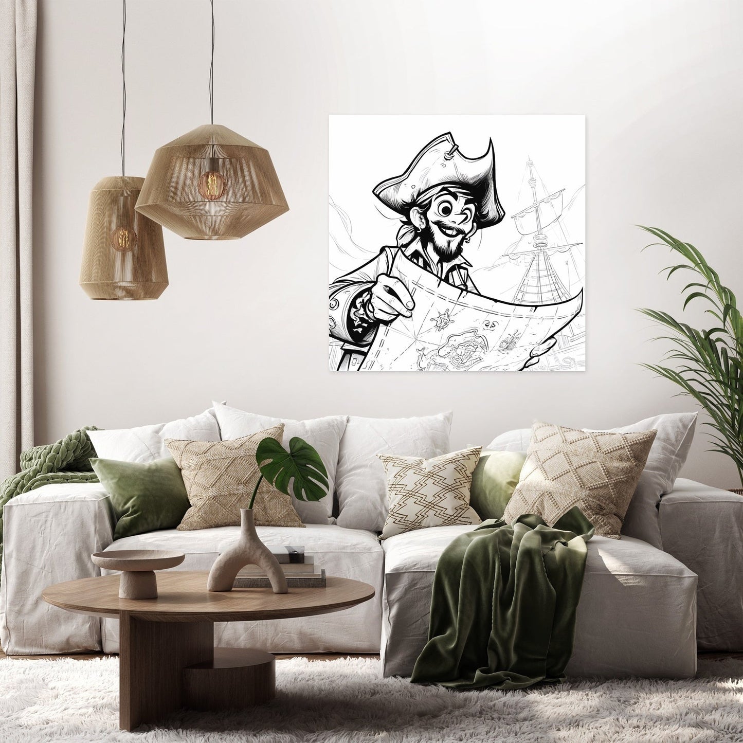 Whimsical Pirate Quest Canvas