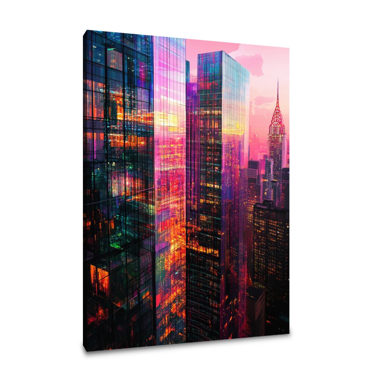 Skyscraper Reflections Canvas