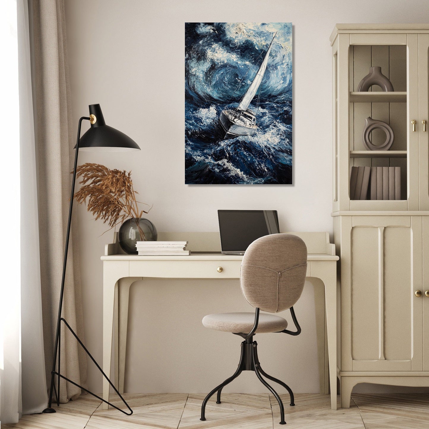 Stormy Seas Yacht Canvas