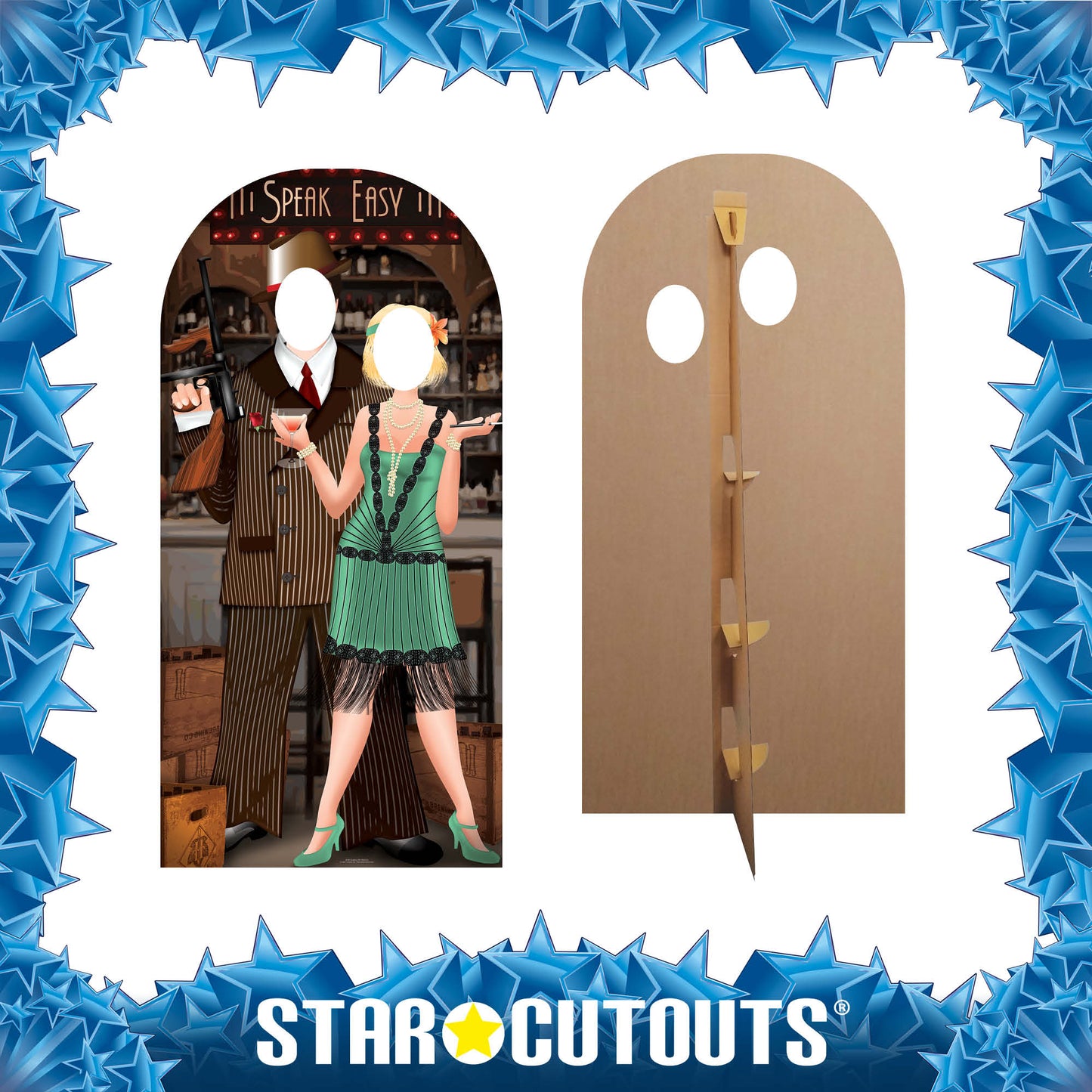 SC682 Roaring 20's Stand In Cardboard Cutout Height 191cm