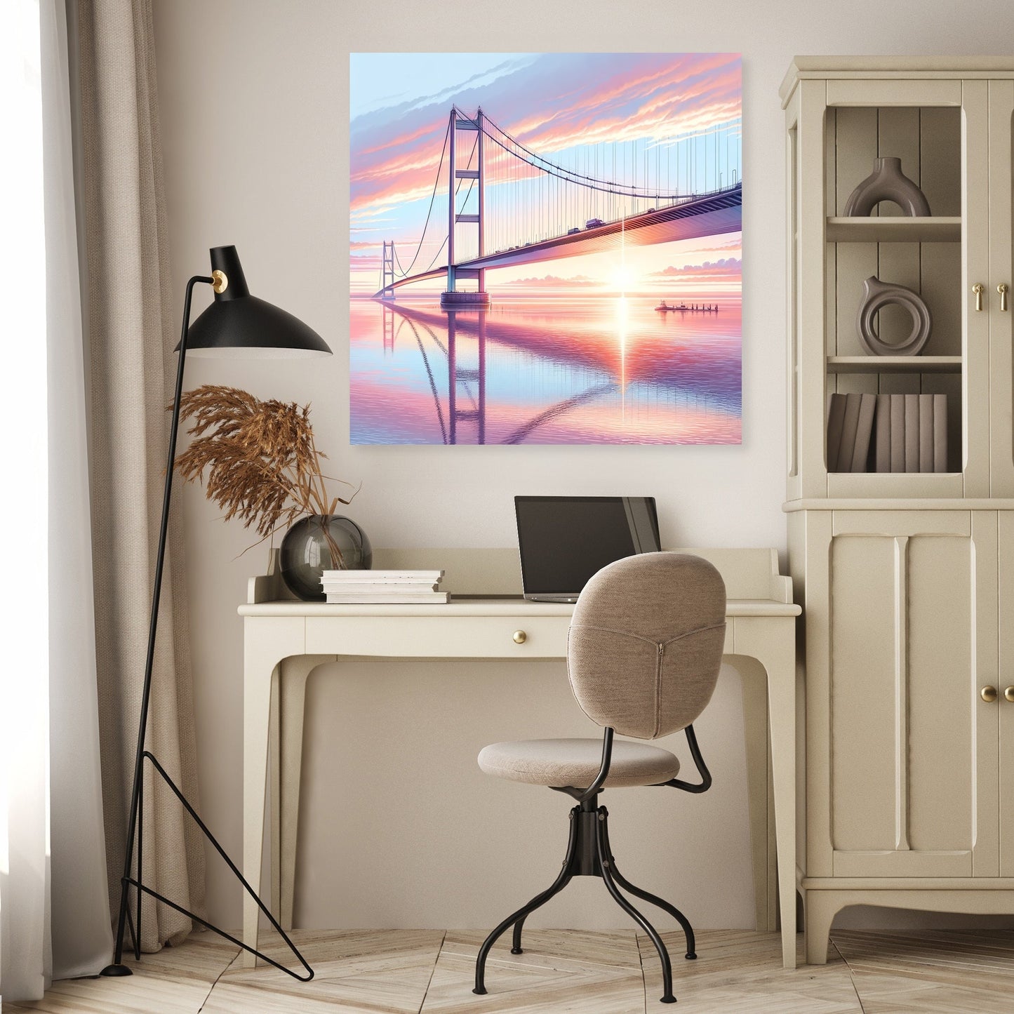 Sunrise at Humber Bridge Canvas