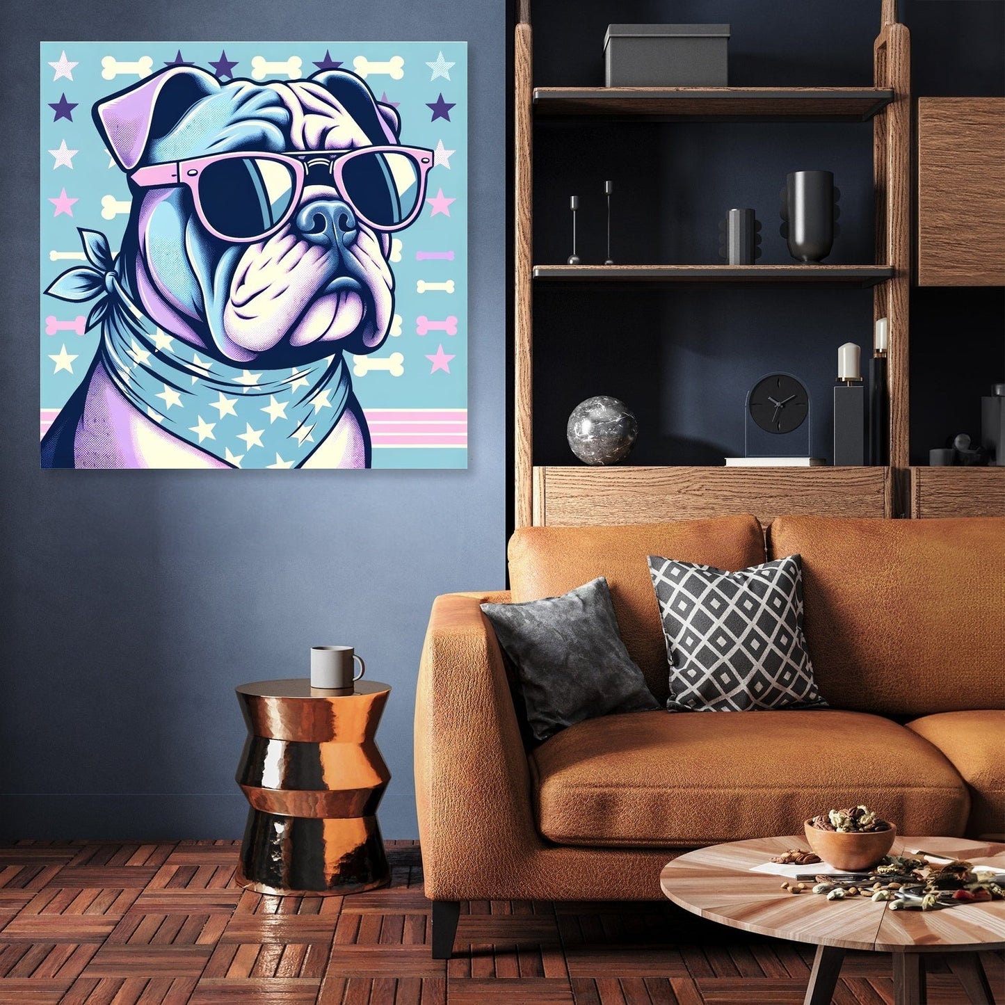 Cool Bulldog Canvas