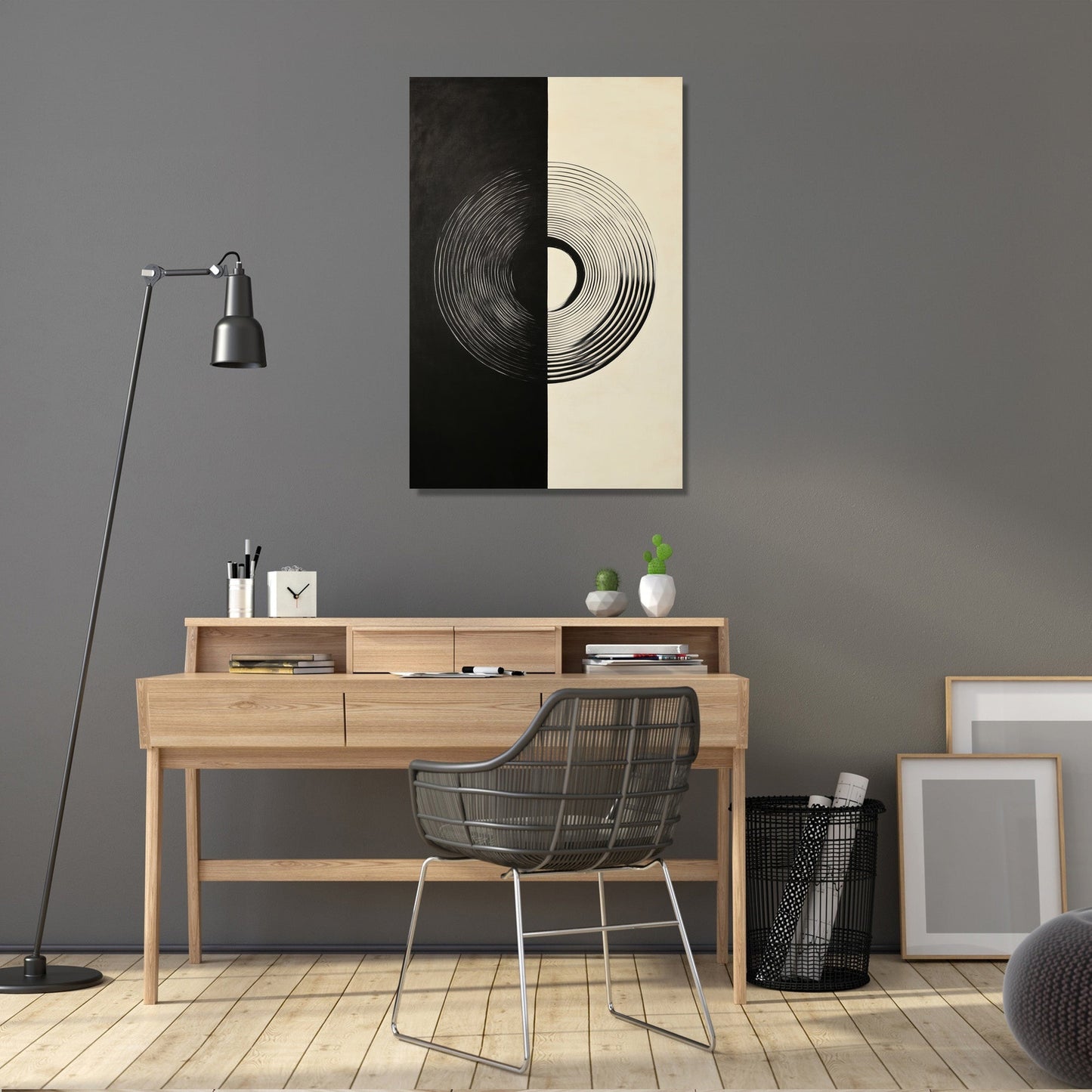 Illusionary Circle Canvas