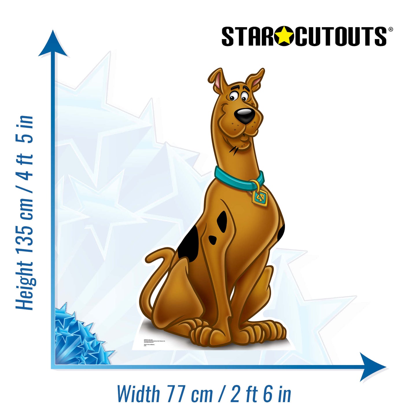 SC683 Scooby Doo Cardboard Cutout Height 135cm