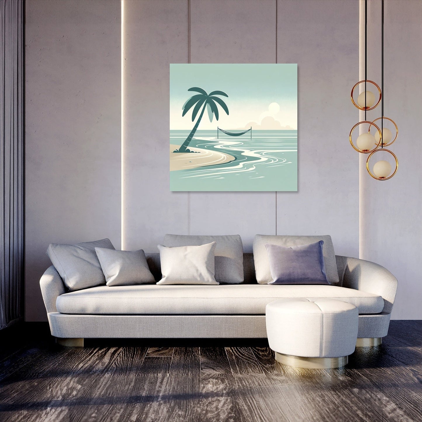 Serene Beach Bliss Canvas