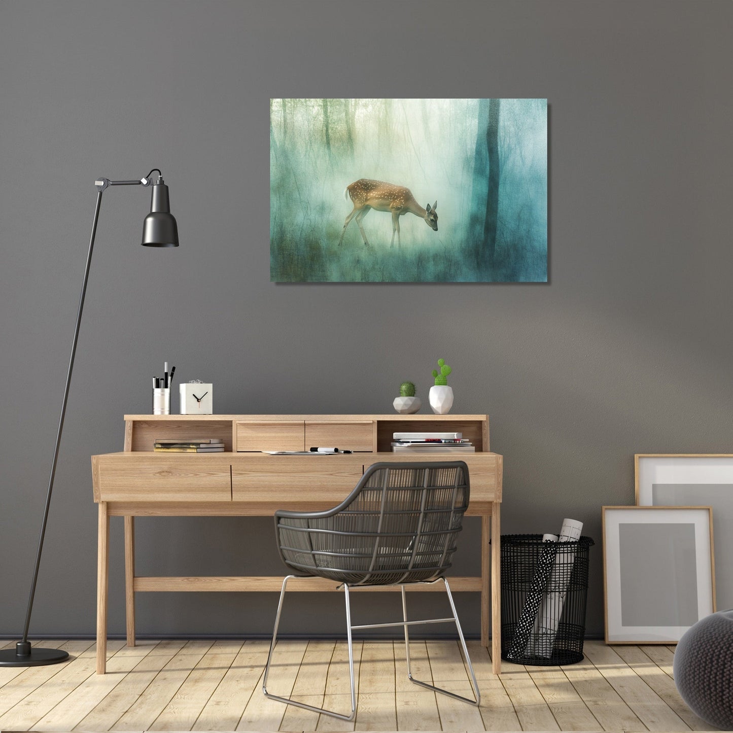 Muntjac Deer Serenity Canvas