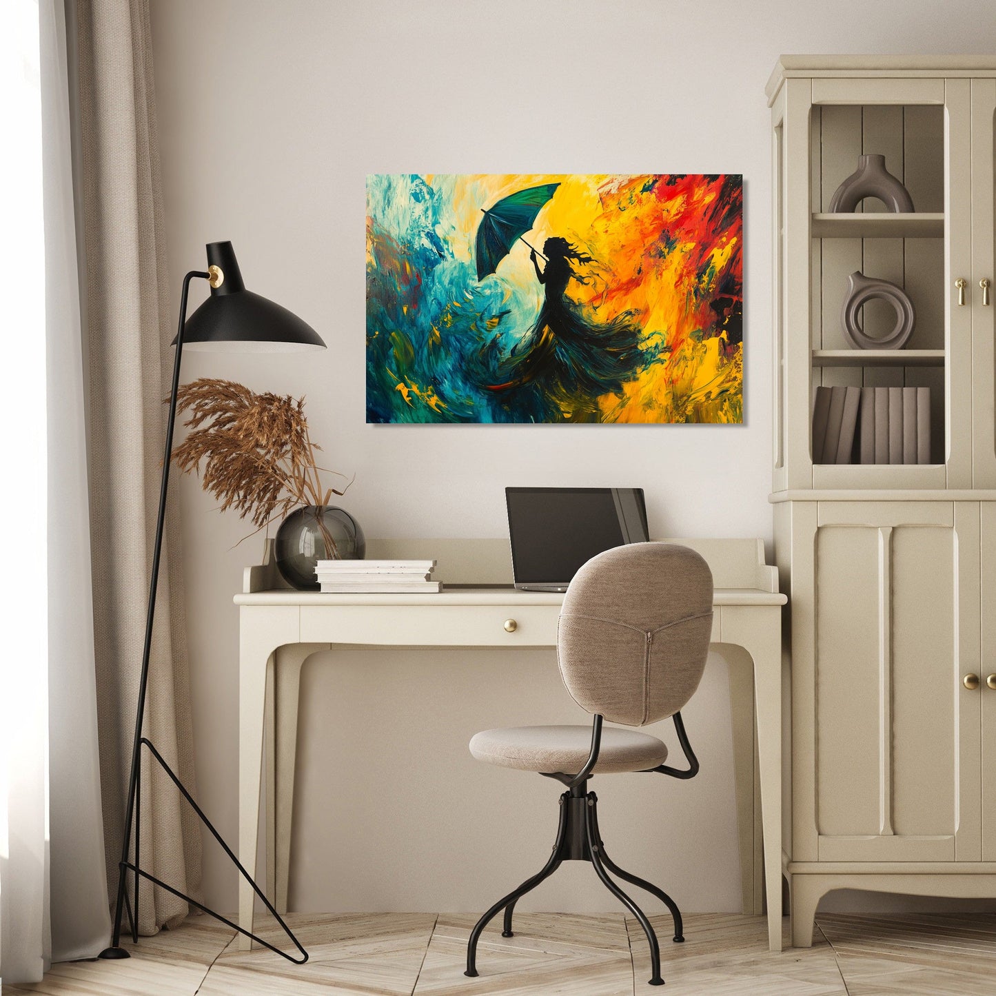 Dancing Umbrella Canvas