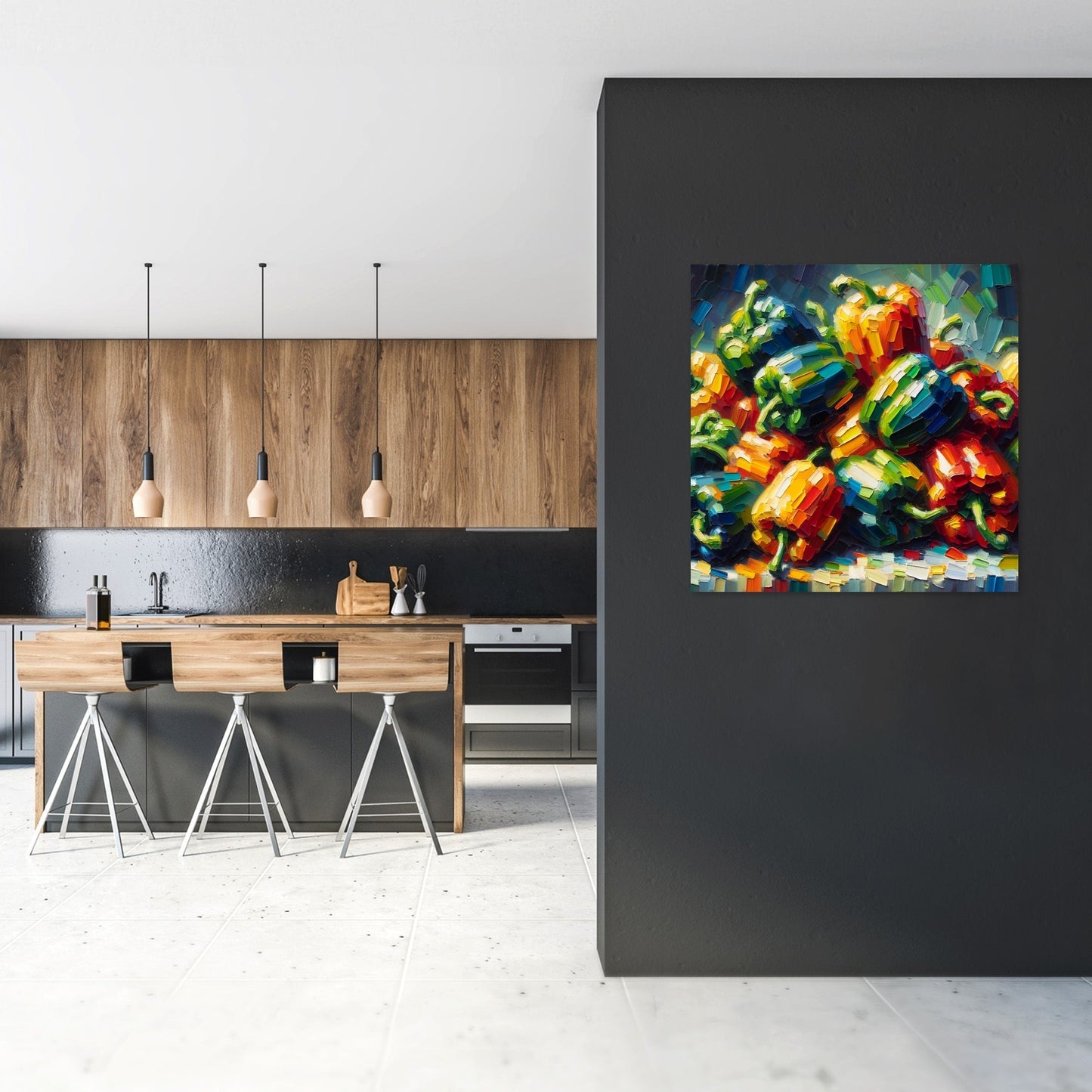 Post-Impressionist Pepper Party Canvas