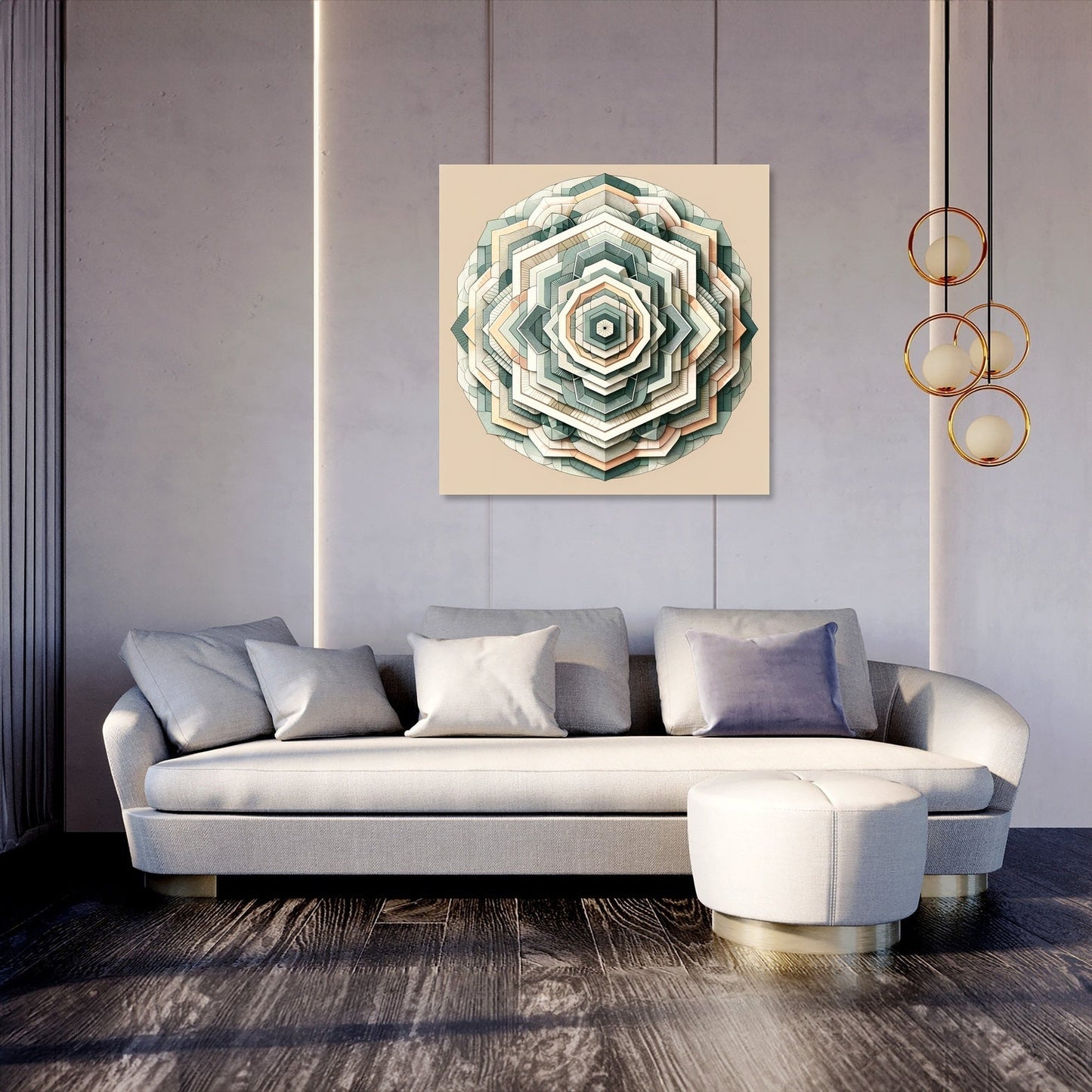 Spiral Serenity Canvas