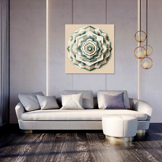 Spiral Serenity Canvas