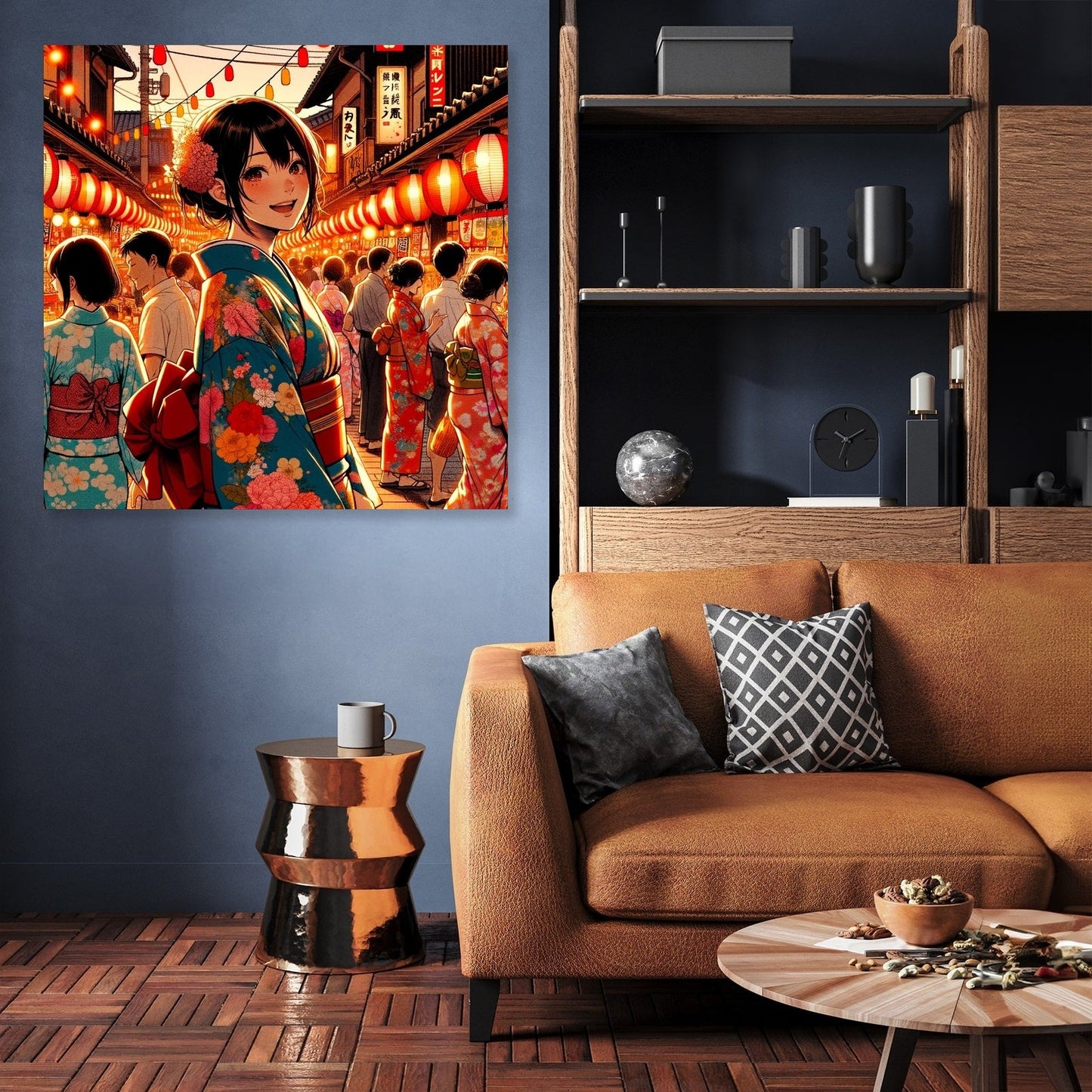 Festive Yukata Joy Canvas