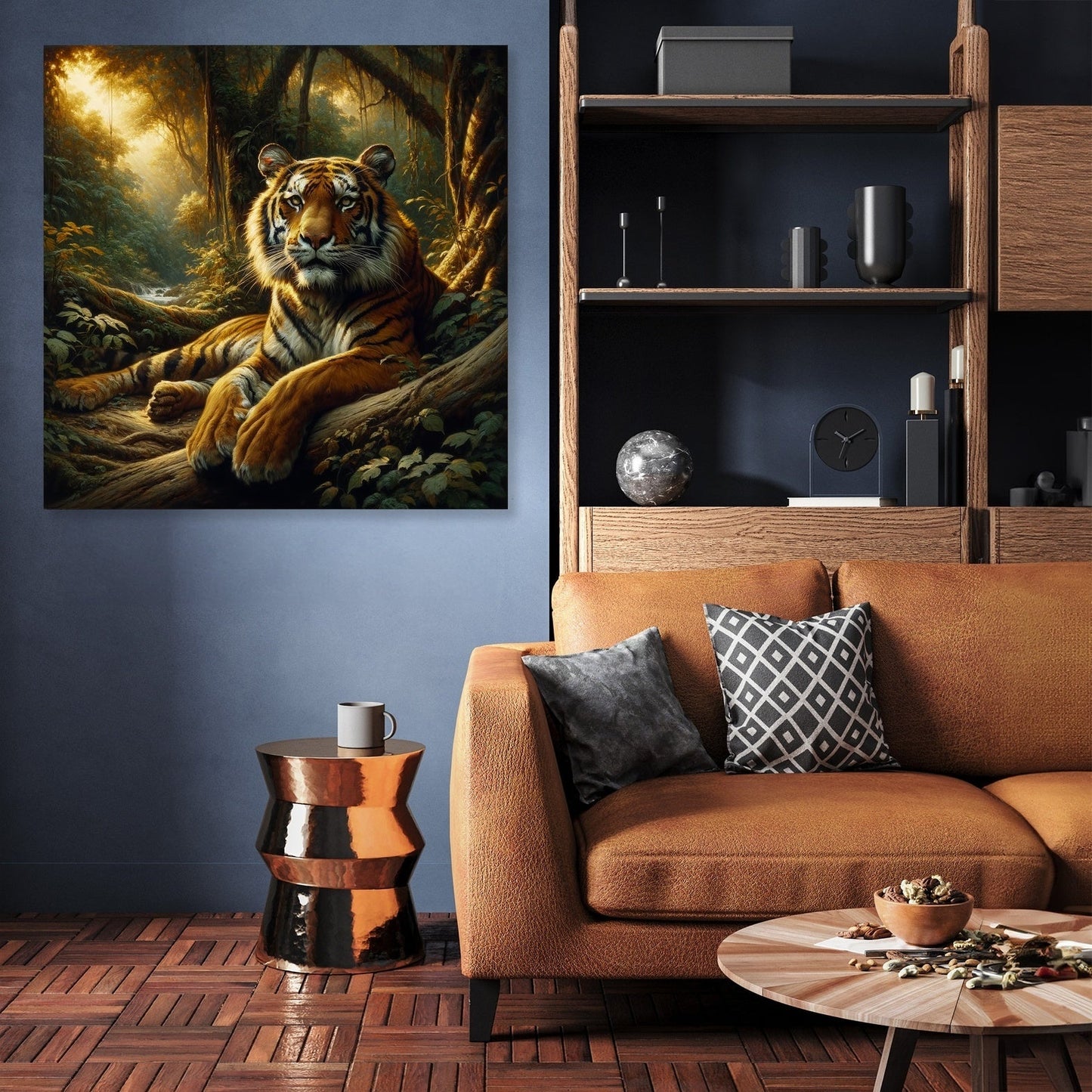 Jungle Repose Tiger Canvas