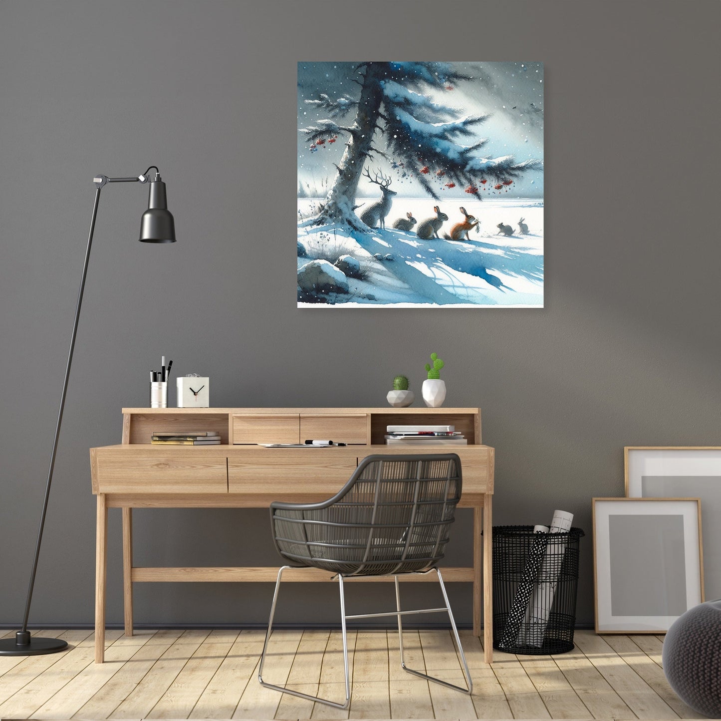 Winter's Embrace Festivity Canvas