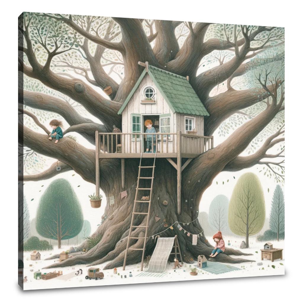 Cosy Treehouse Canvas