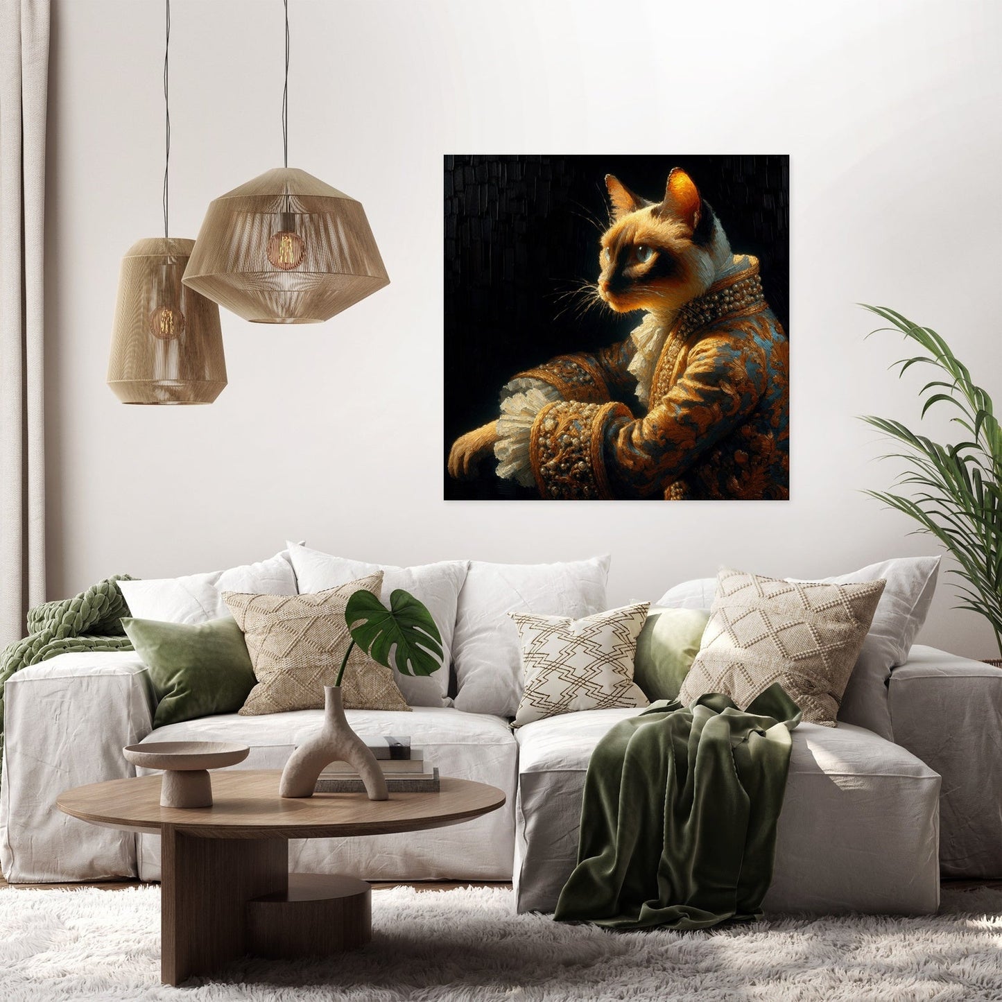 Royal Siamese Elegance Canvas