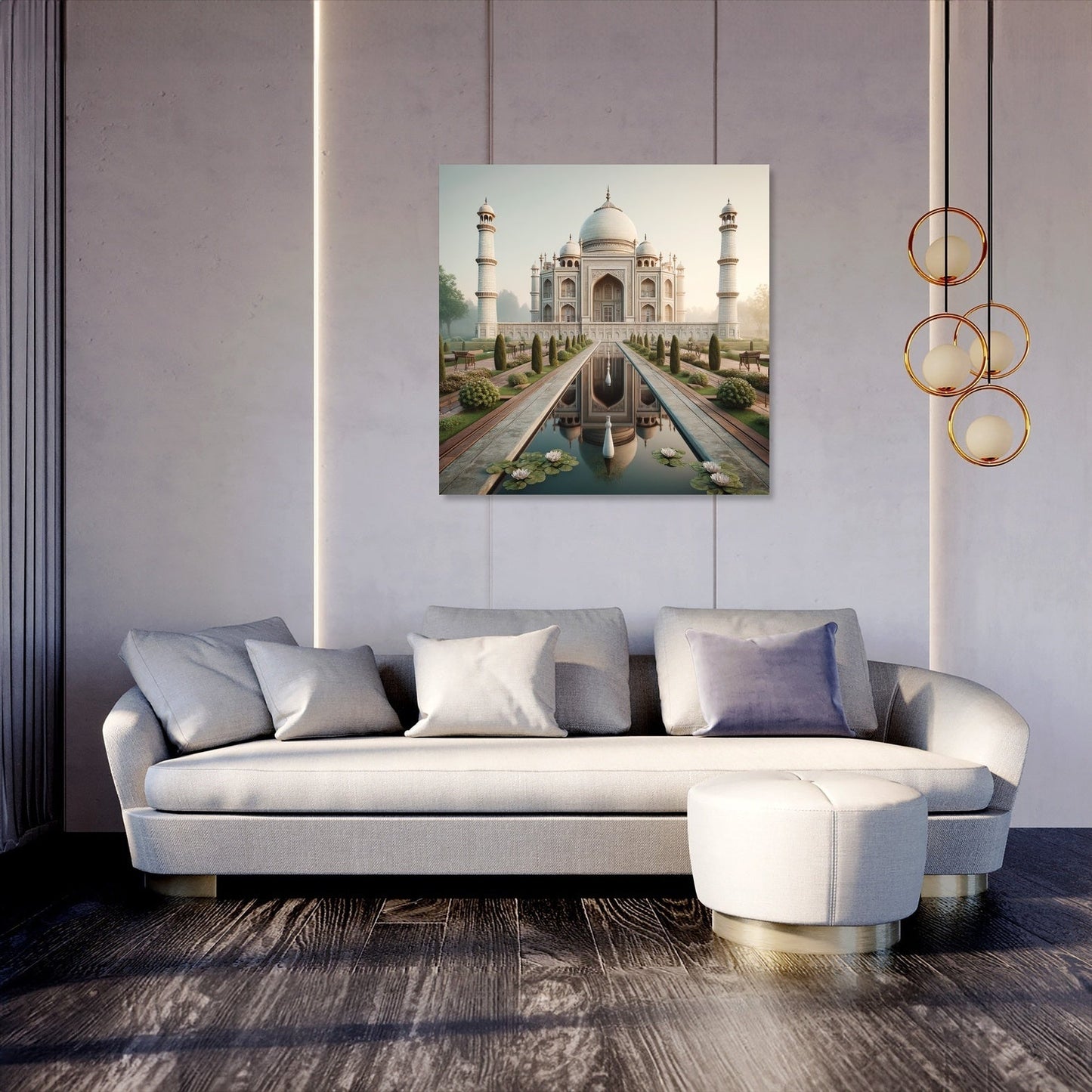 Dawn at Taj Canvas