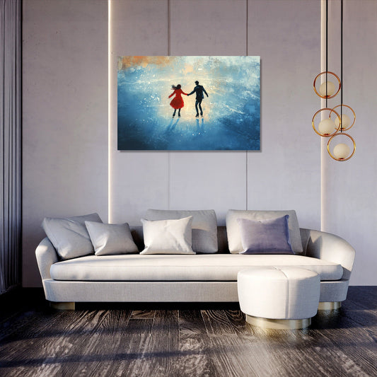 Skating Companions Canvas
