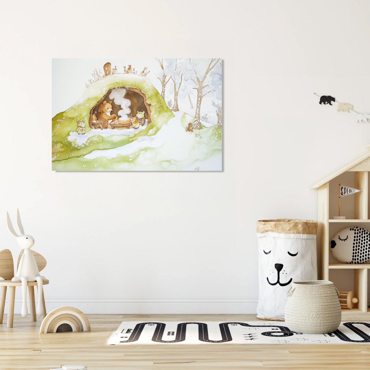 Bear's Baking Delight Canvas