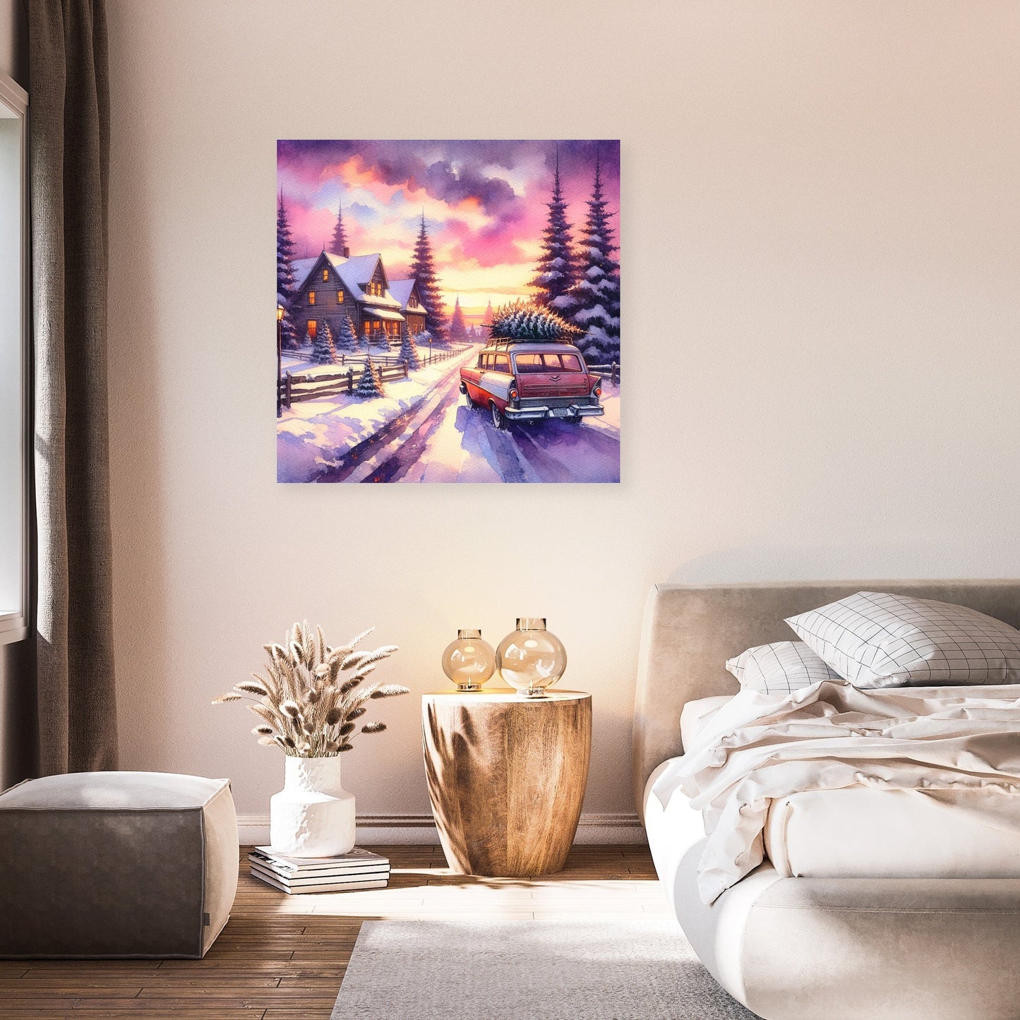 Wistful Winter Sunset Canvas