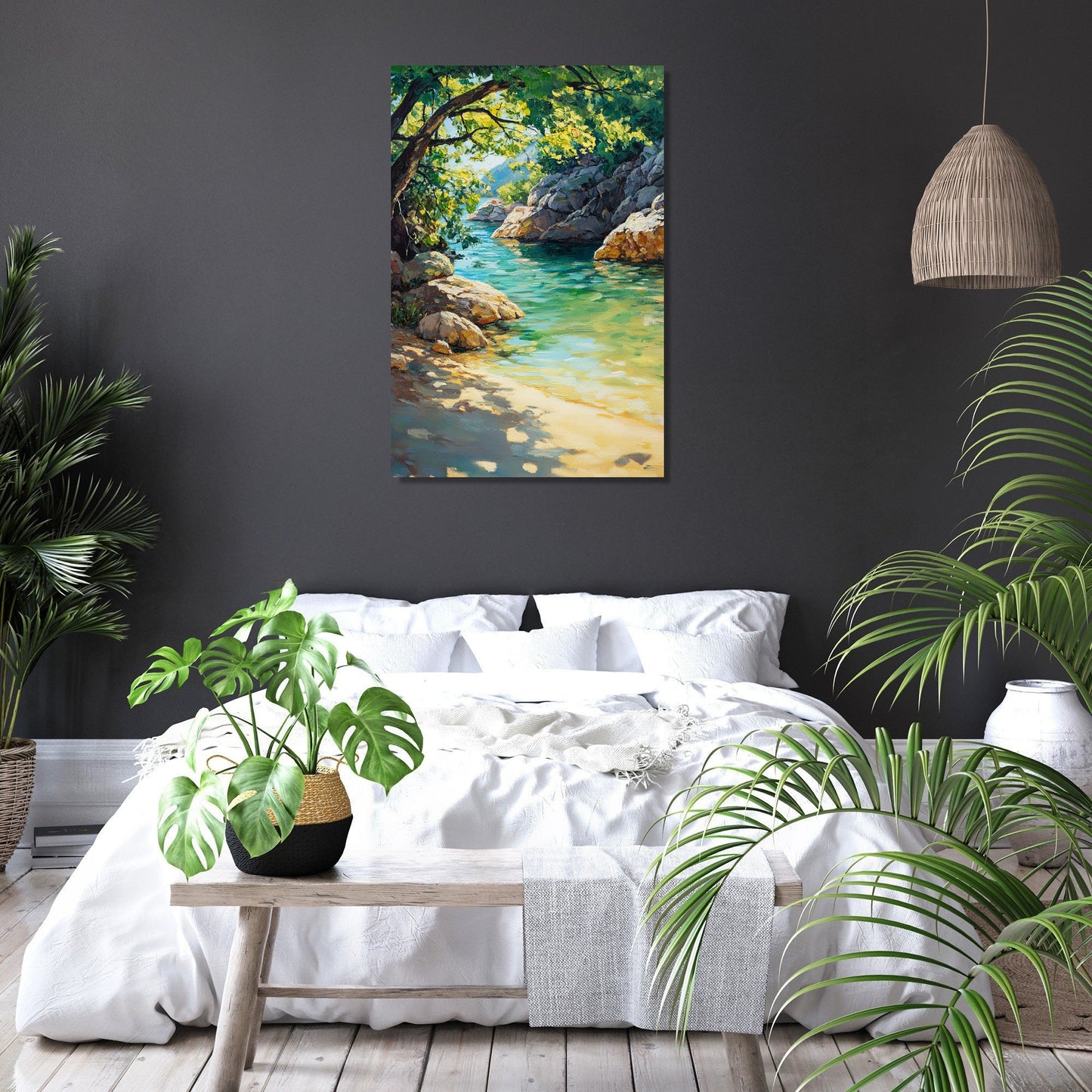 Crystal Cove Reflection Canvas