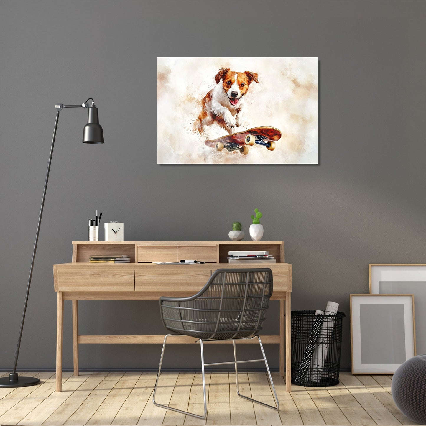Dog on Wheels Canvas