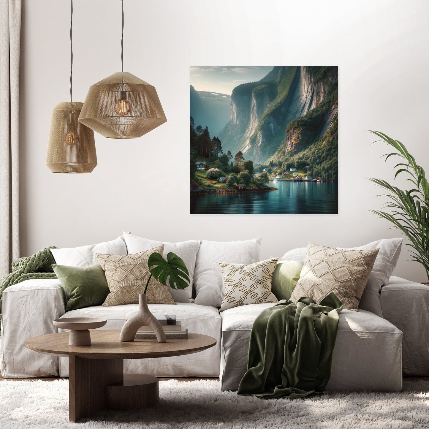Tranquil Fjord Canvas