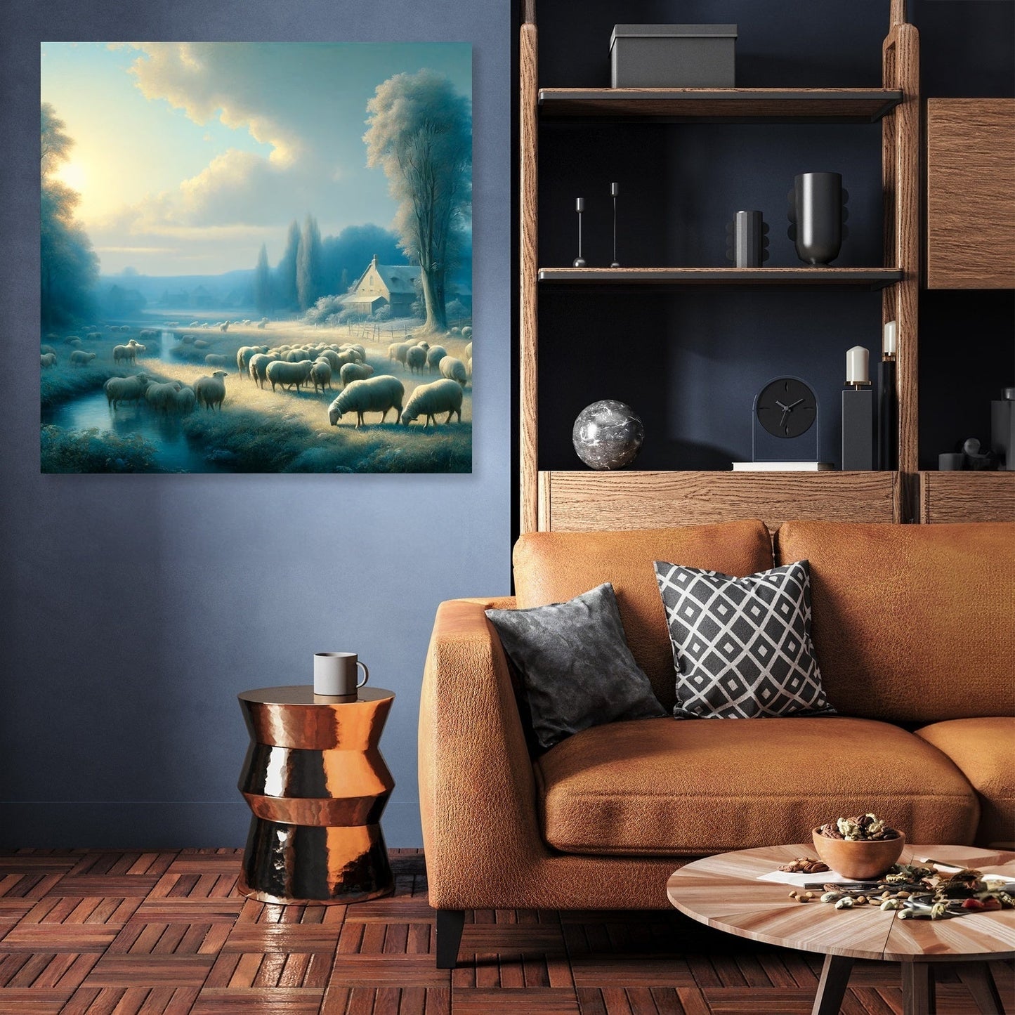 Classical Pastoral Sheep Canvas
