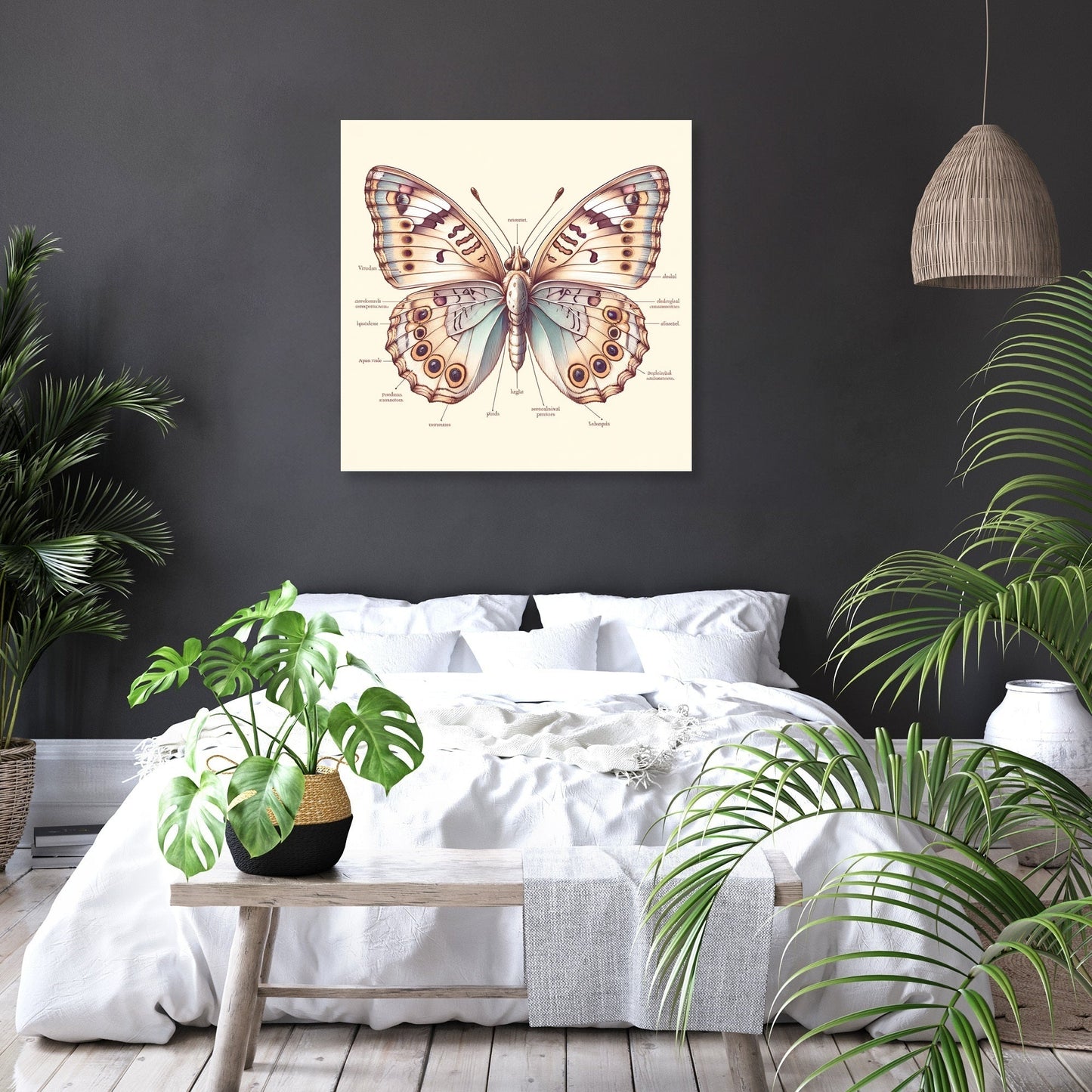 Butterfly Anatomy Canvas